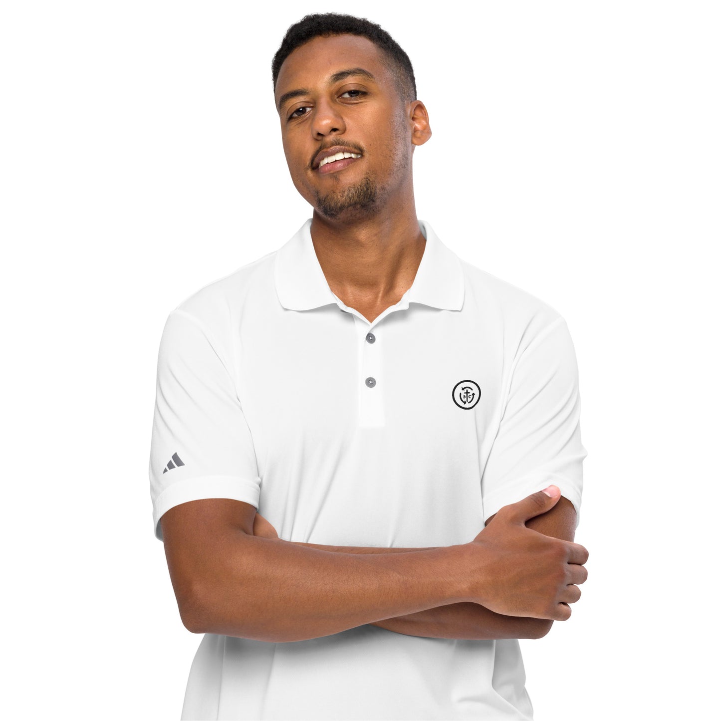 Biblical Truth Cycle - Adidas Performance Polo Shirt (White Only)