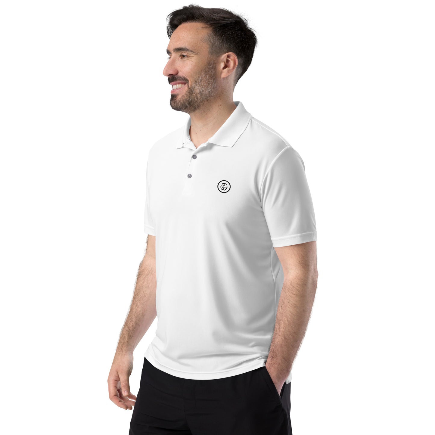 Biblical Truth Cycle - Adidas Performance Polo Shirt (White Only)