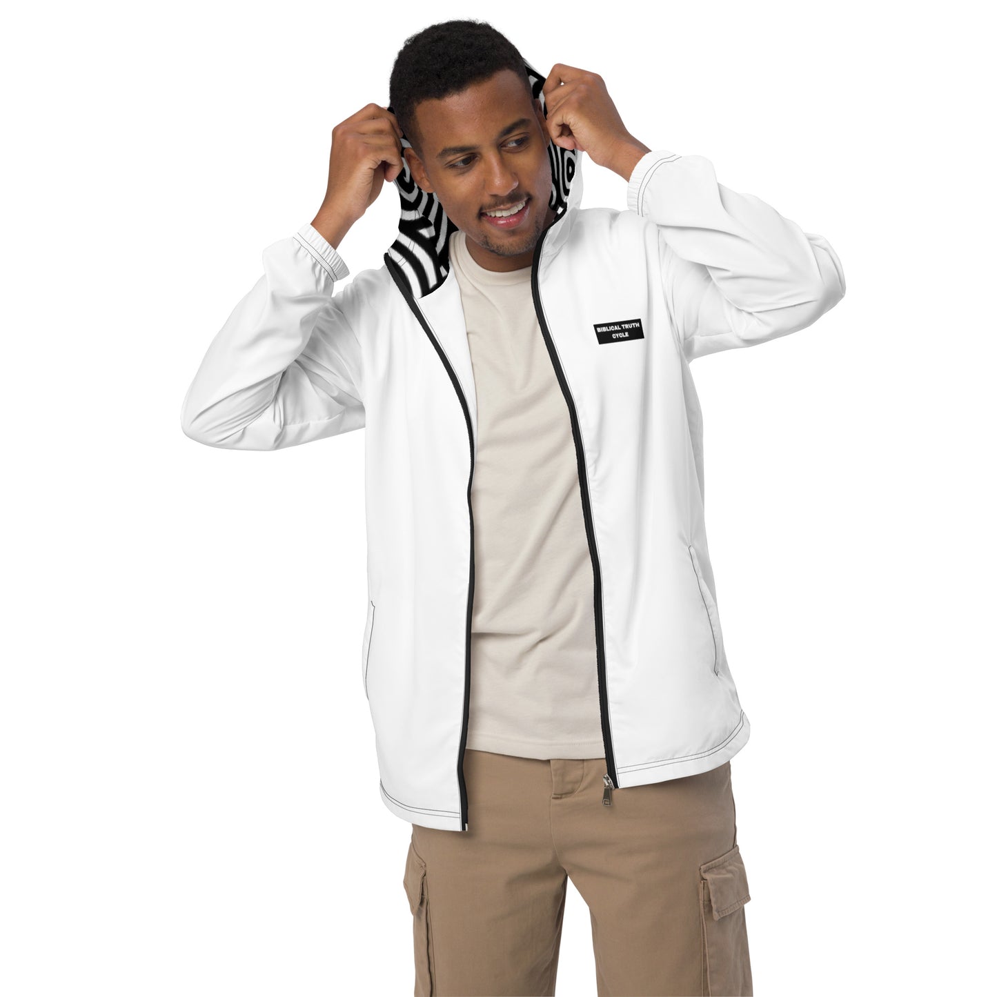 Biblical Truth Cycle - Windbreaker Jacket (White)