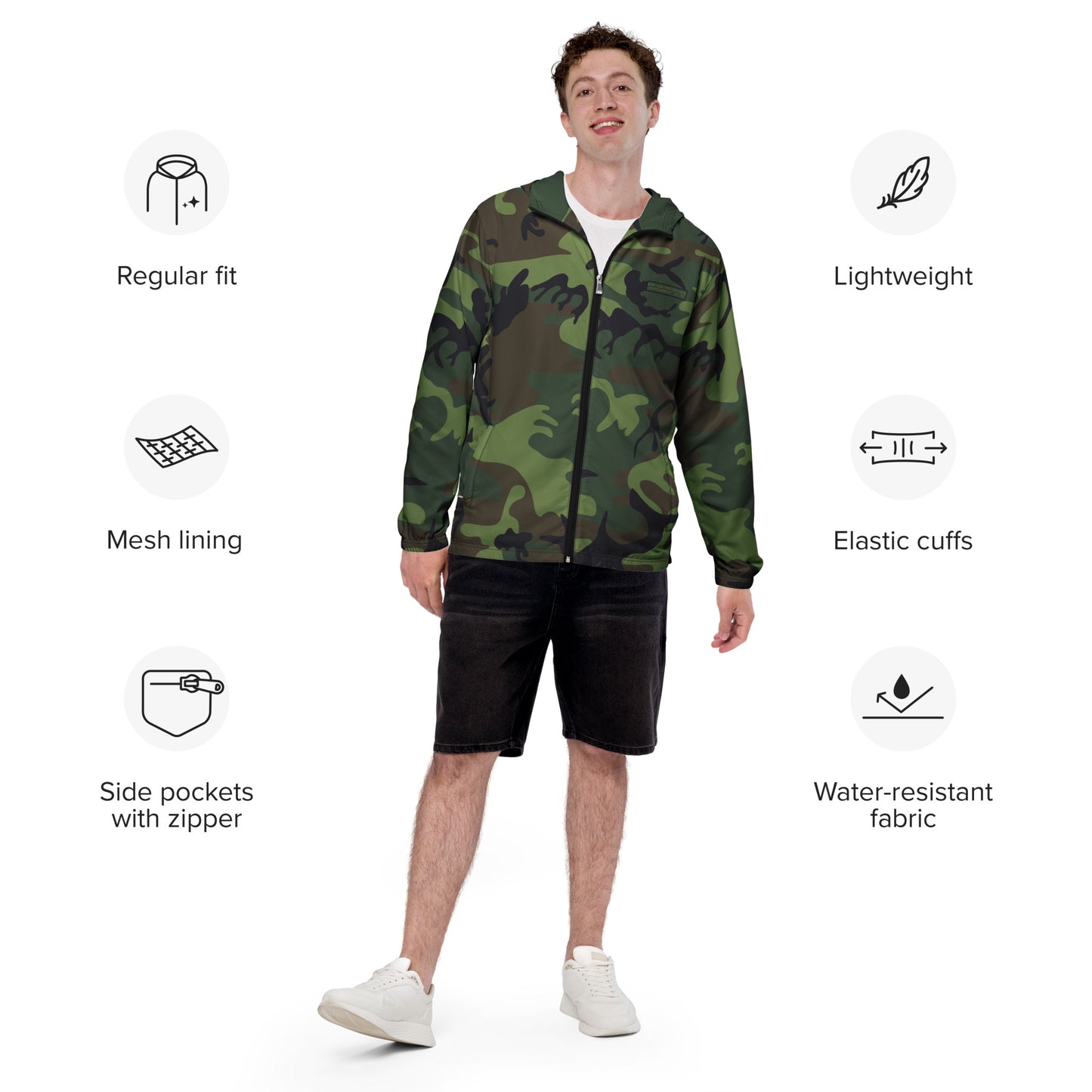 Biblical Truth Cycle - Men Windbreaker Jacket (Camouflage)