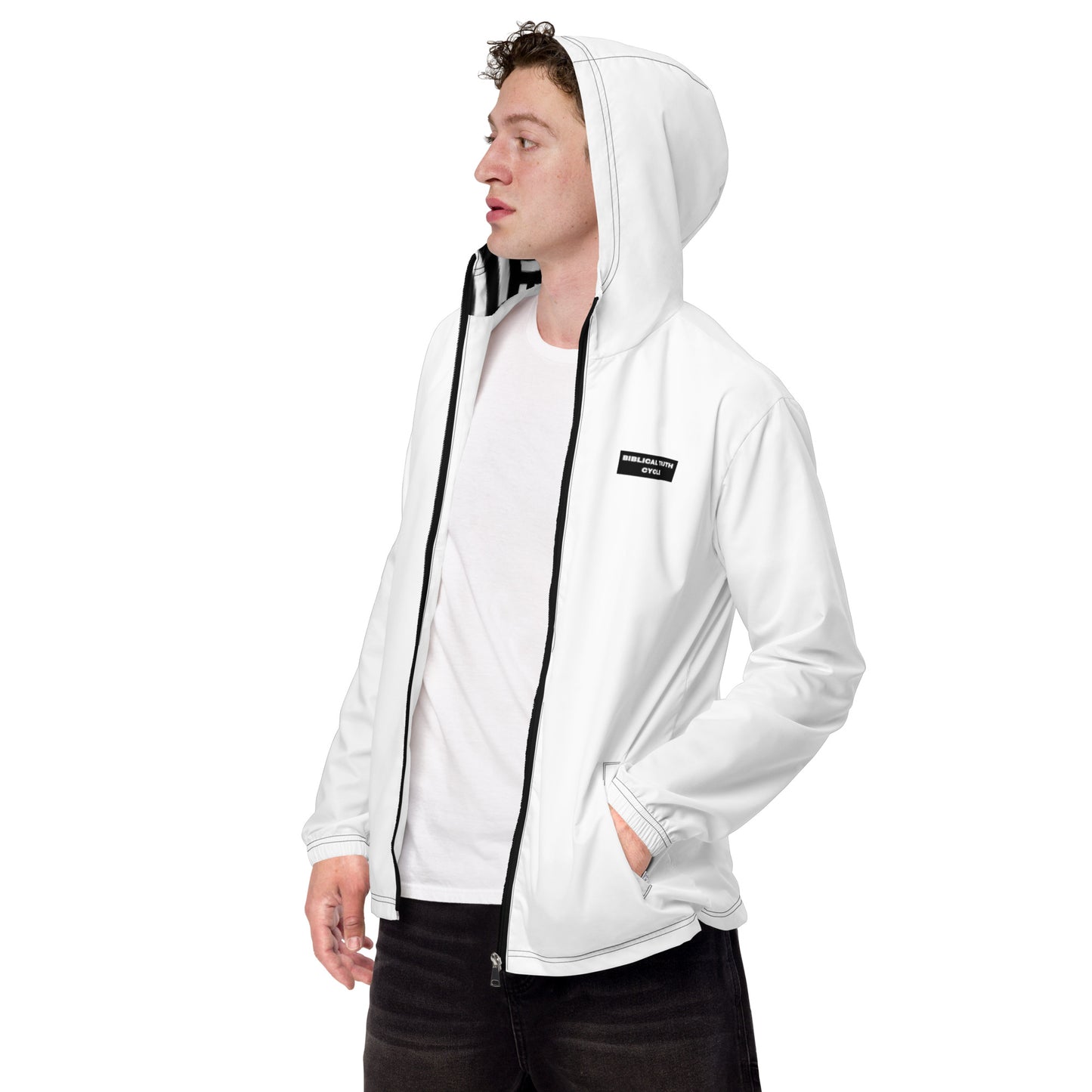 Biblical Truth Cycle - Windbreaker Jacket (White)