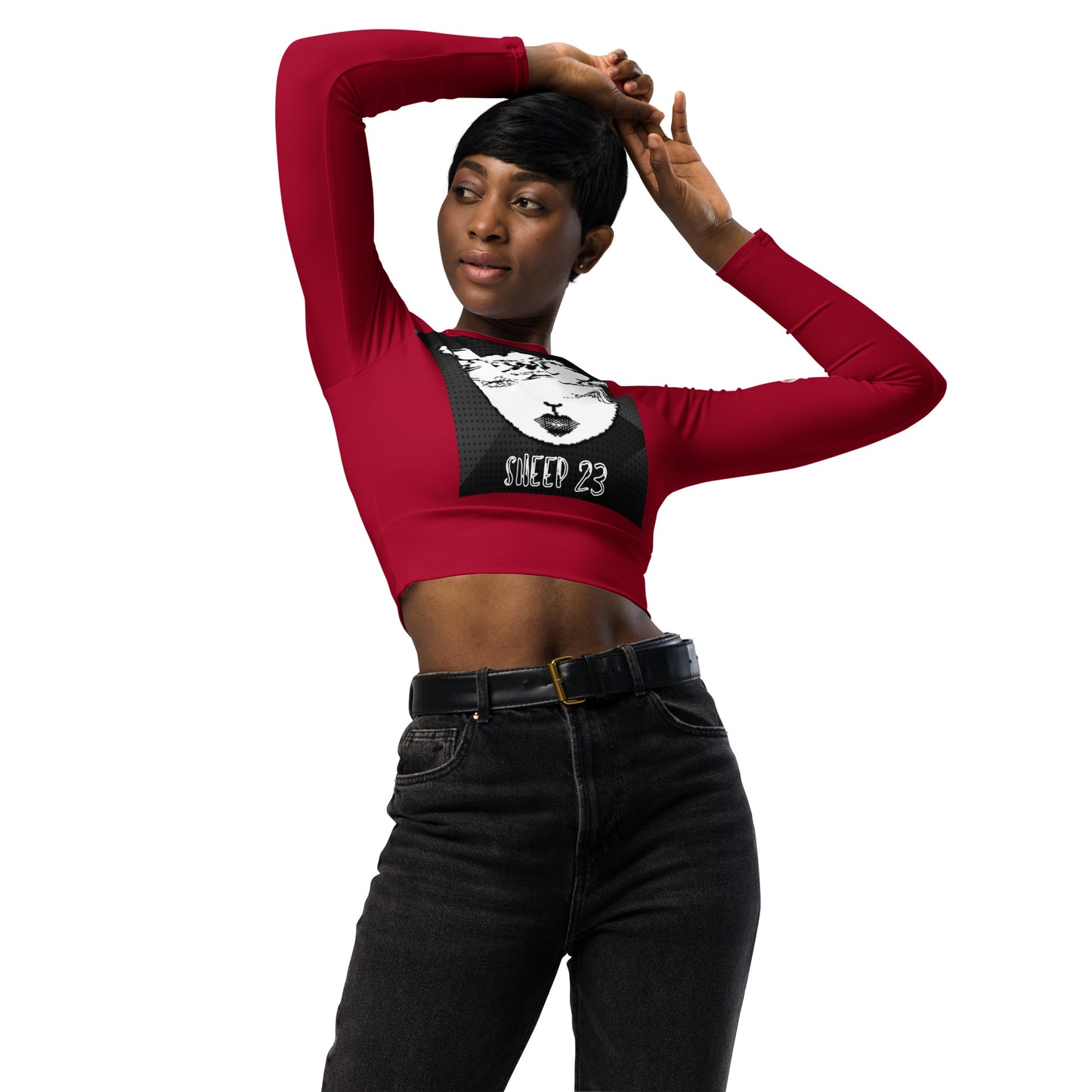 SHEEP 23 - Long Sleeve Crop Top (EWE)