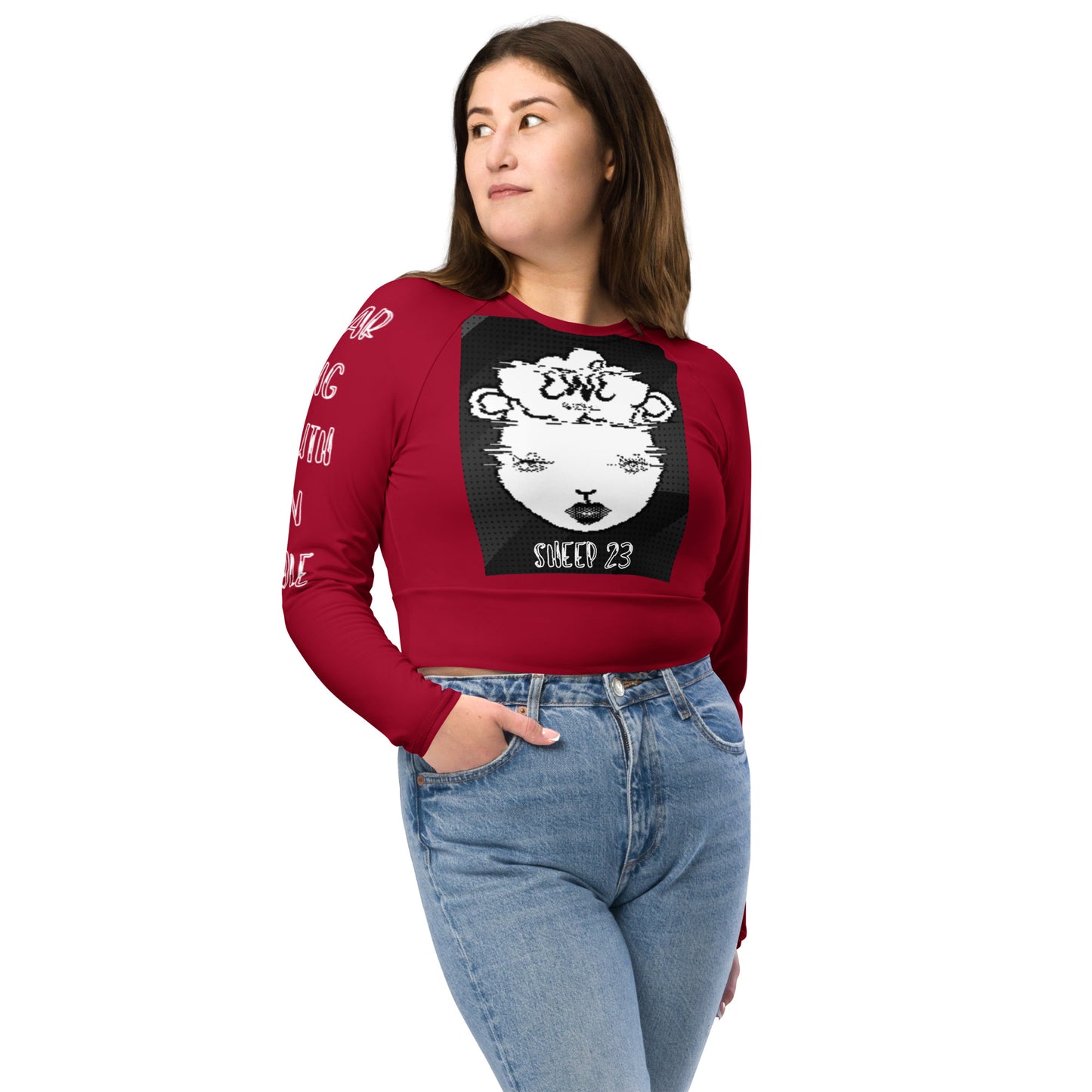 SHEEP 23 - Long Sleeve Crop Top (EWE)