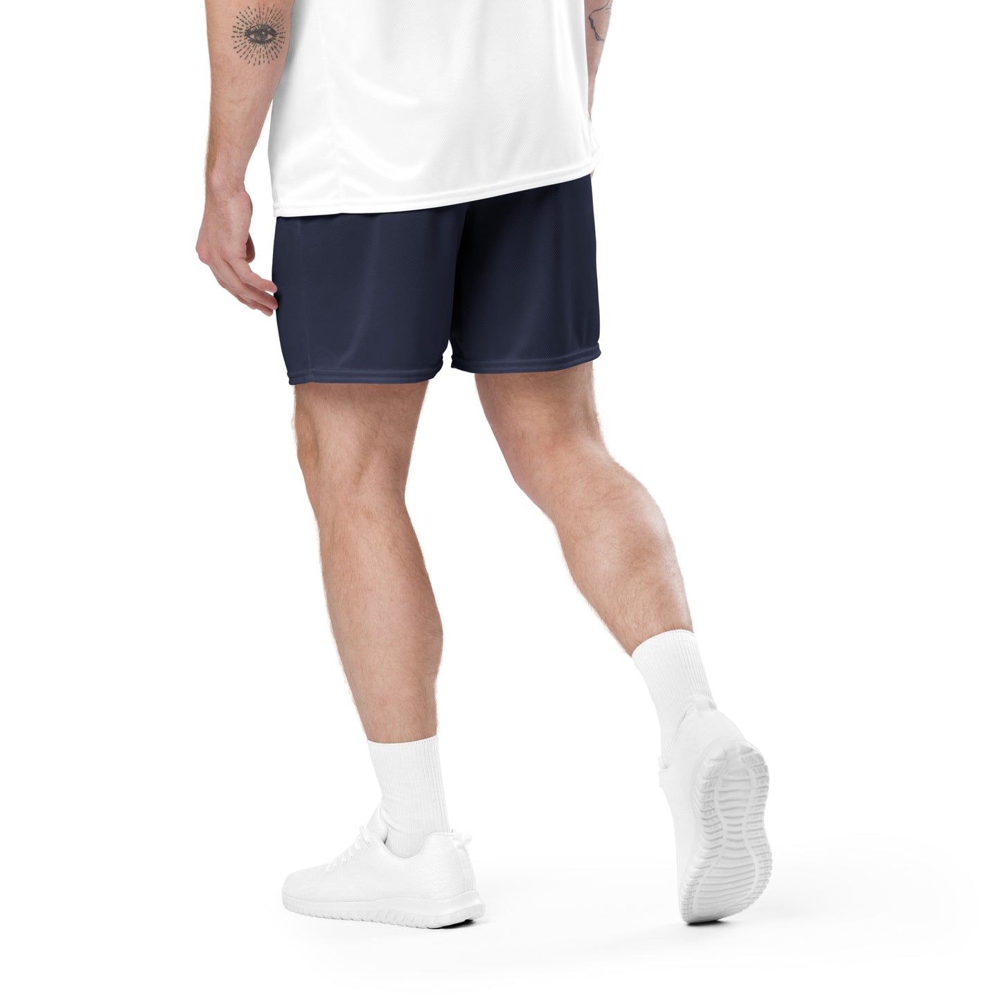 Champion For God - Navy Mesh Shorts (Logo)