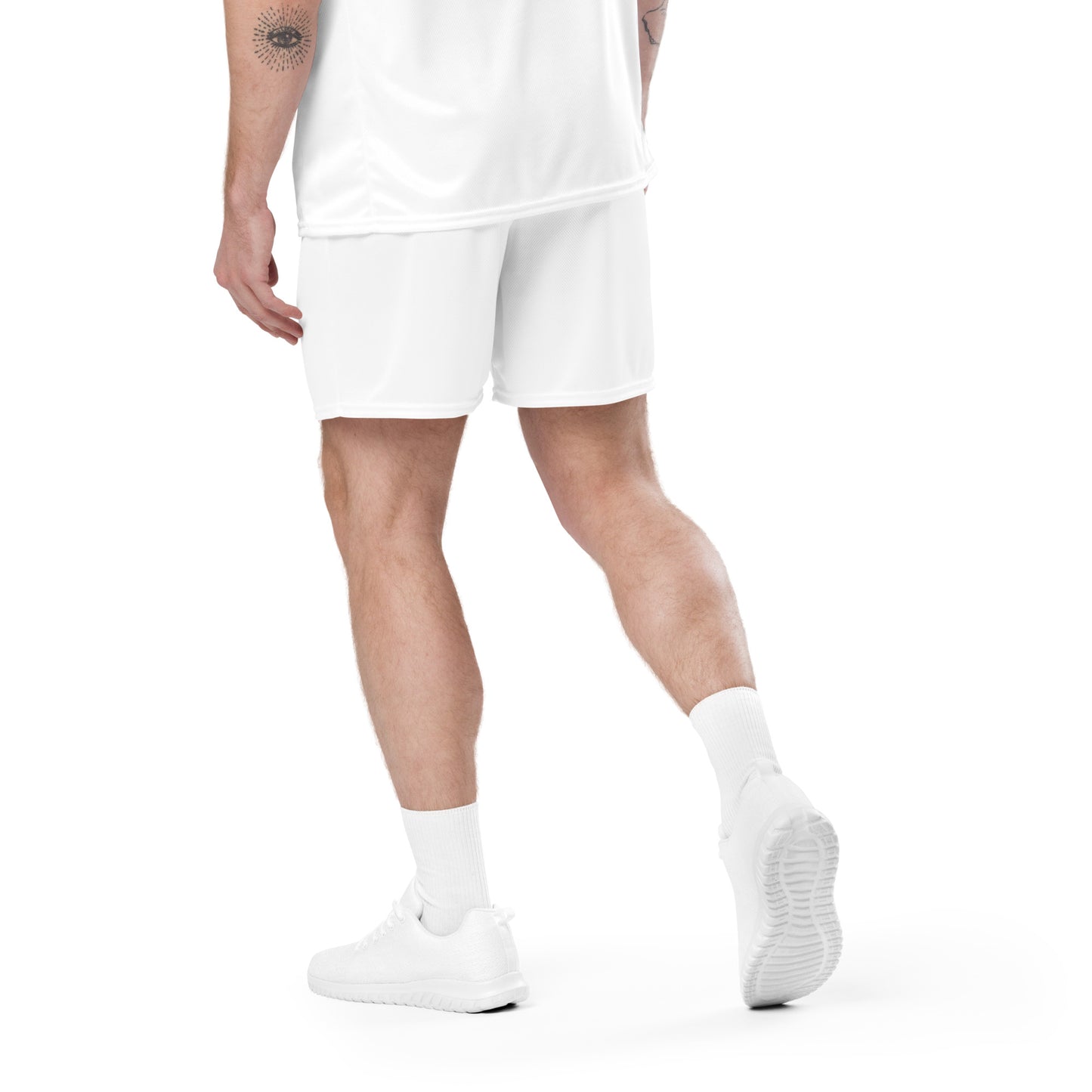 Champion For God - White Mesh Shorts (Logo)