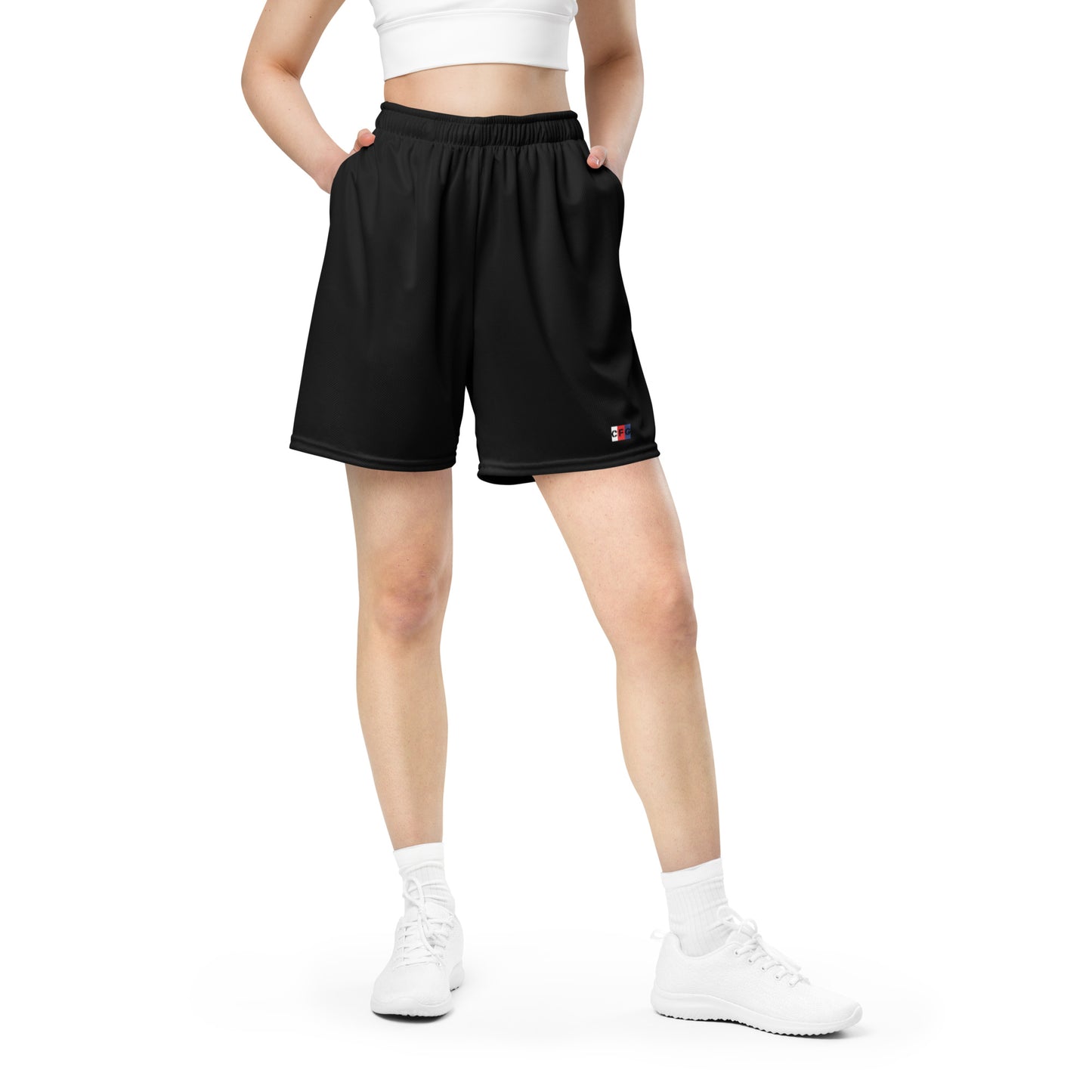 Champion For God - Black Mesh Shorts (Logo)