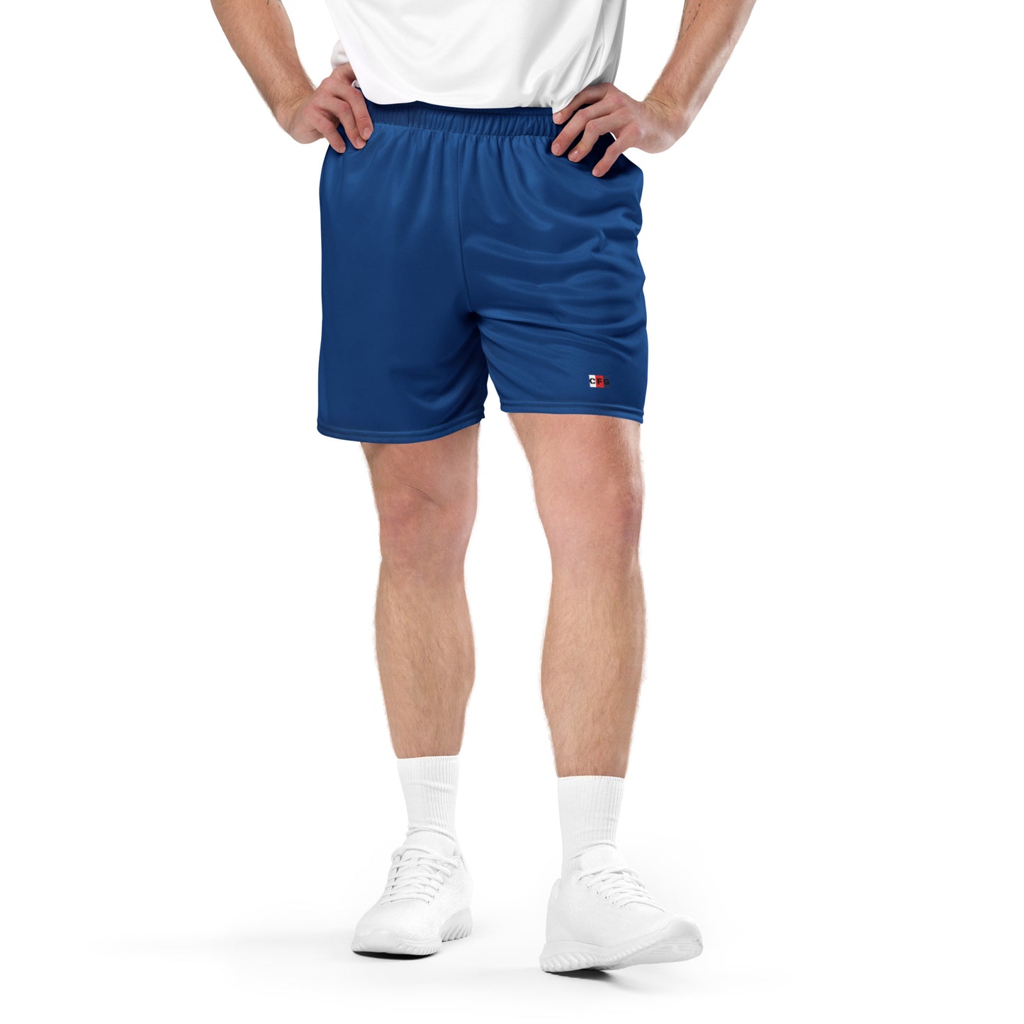 Champion For God - Royal Blue Mesh Shorts (Logo)