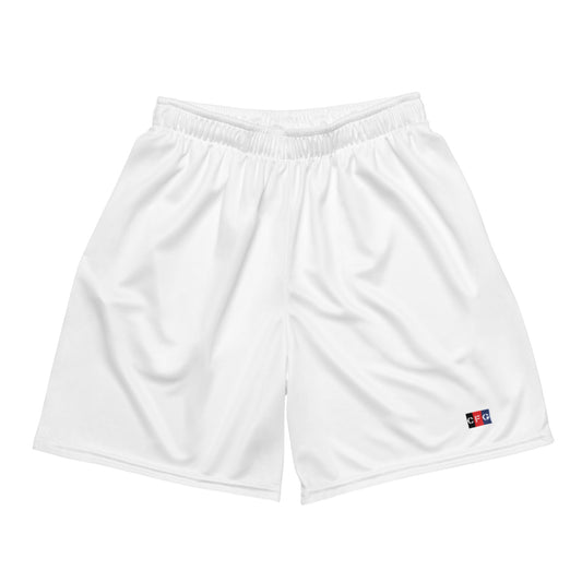 Champion For God - White Mesh Shorts (Logo)