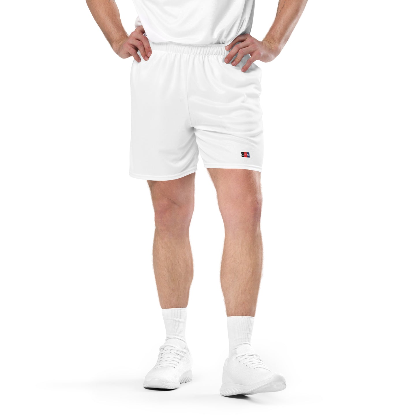 Champion For God - White Mesh Shorts (Logo)