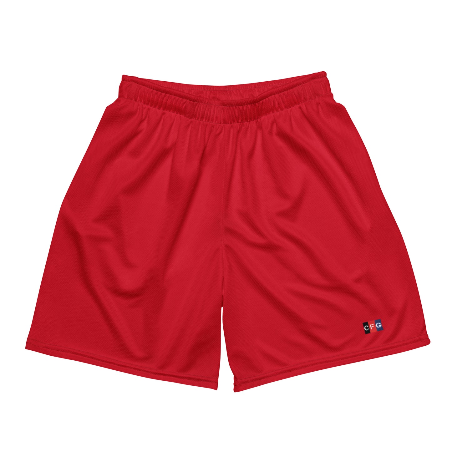 Champion For God - Red Mesh Shorts (Logo)