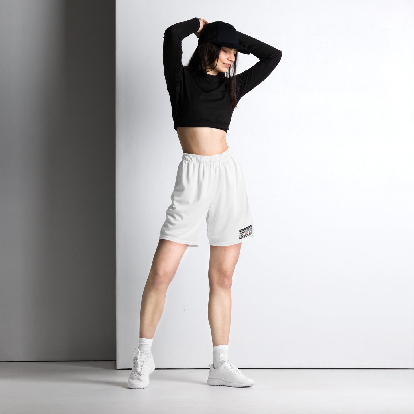 Champion For God - White Mesh Shorts (W.I.A.2.B.)