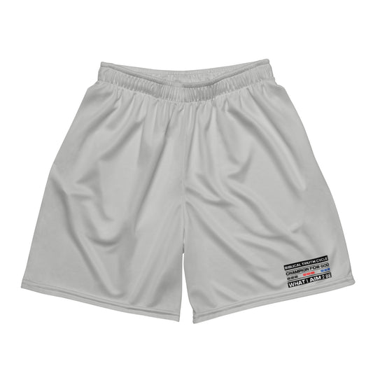 Champion For God - Gray Mesh Shorts (W.I.A.2.B.)