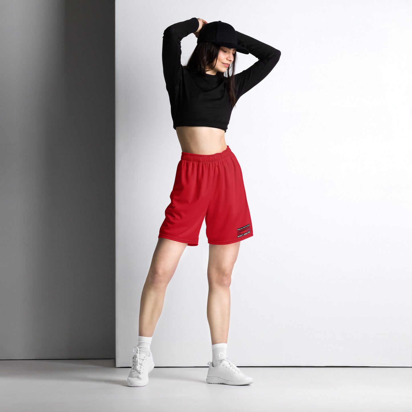 Champion For God - Red Mesh Shorts (W.I.A.2.B.)