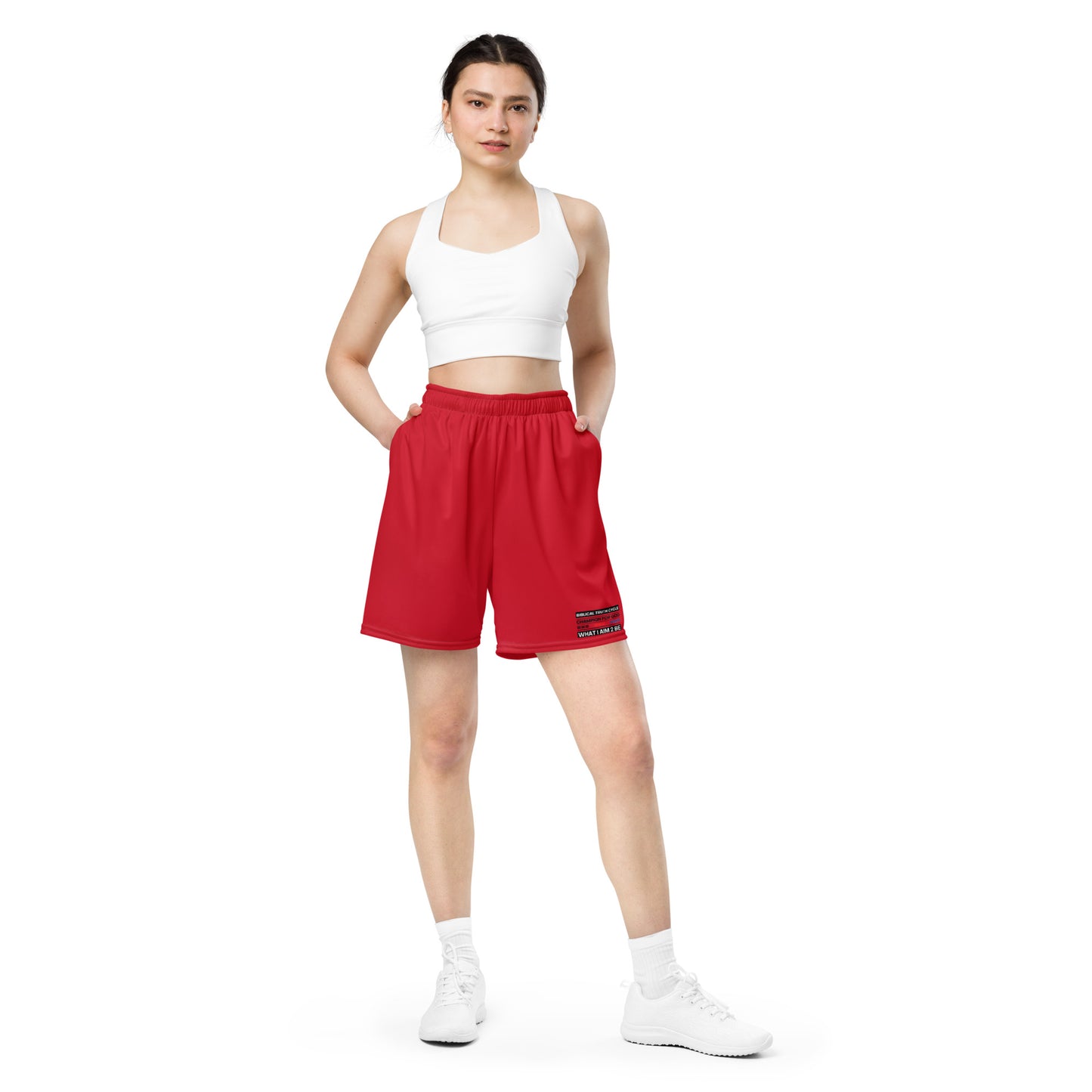 Champion For God - Red Mesh Shorts (W.I.A.2.B.)