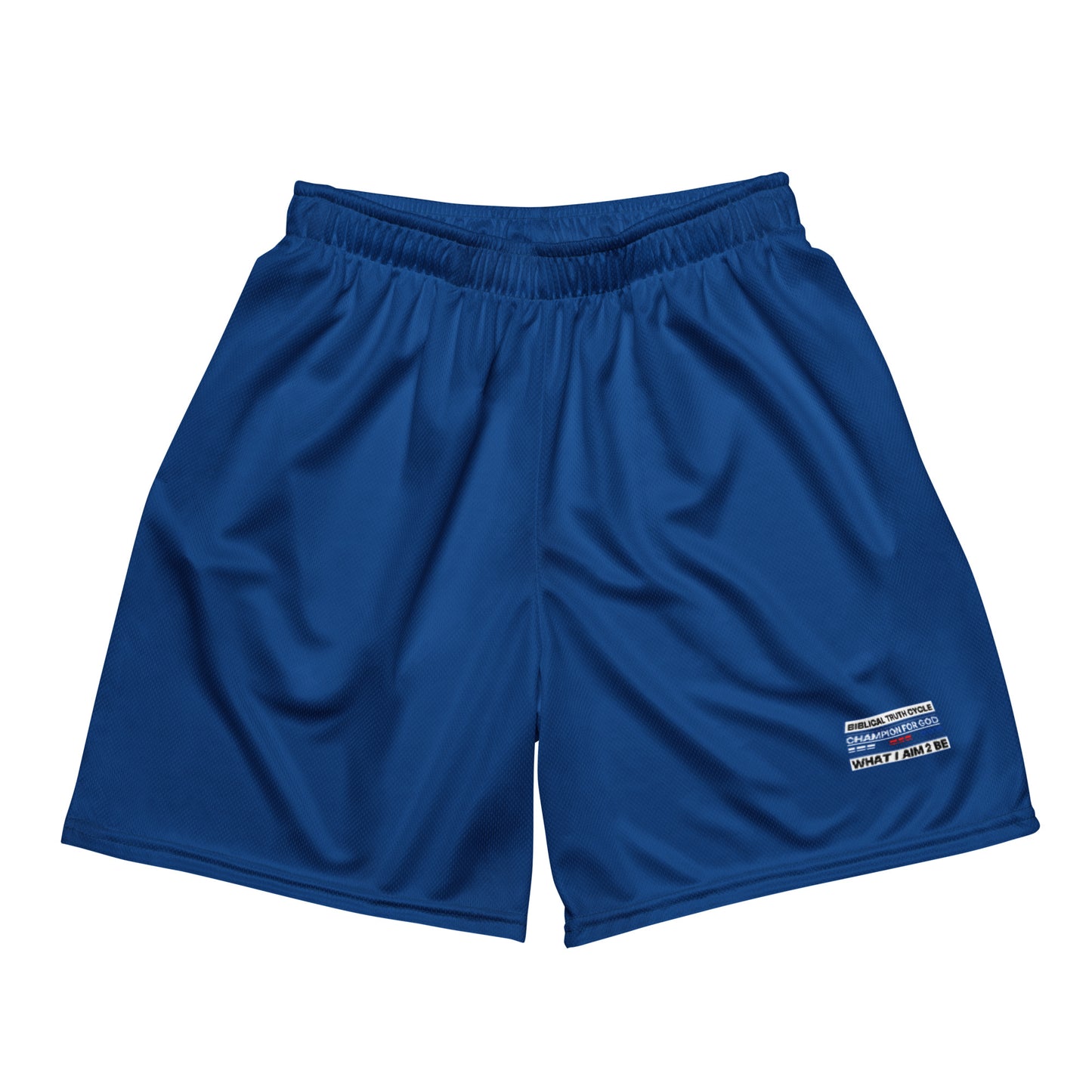 Champion For God - Royal Blue Mesh Shorts  (W.I.A.2.B.)