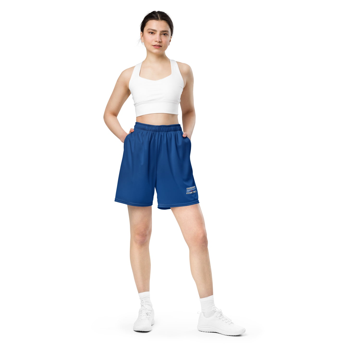 Champion For God - Royal Blue Mesh Shorts  (W.I.A.2.B.)