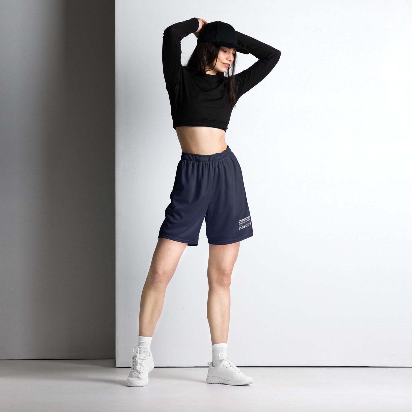 Champion For God - Navy Mesh Shorts (W.I.A.2.B.)