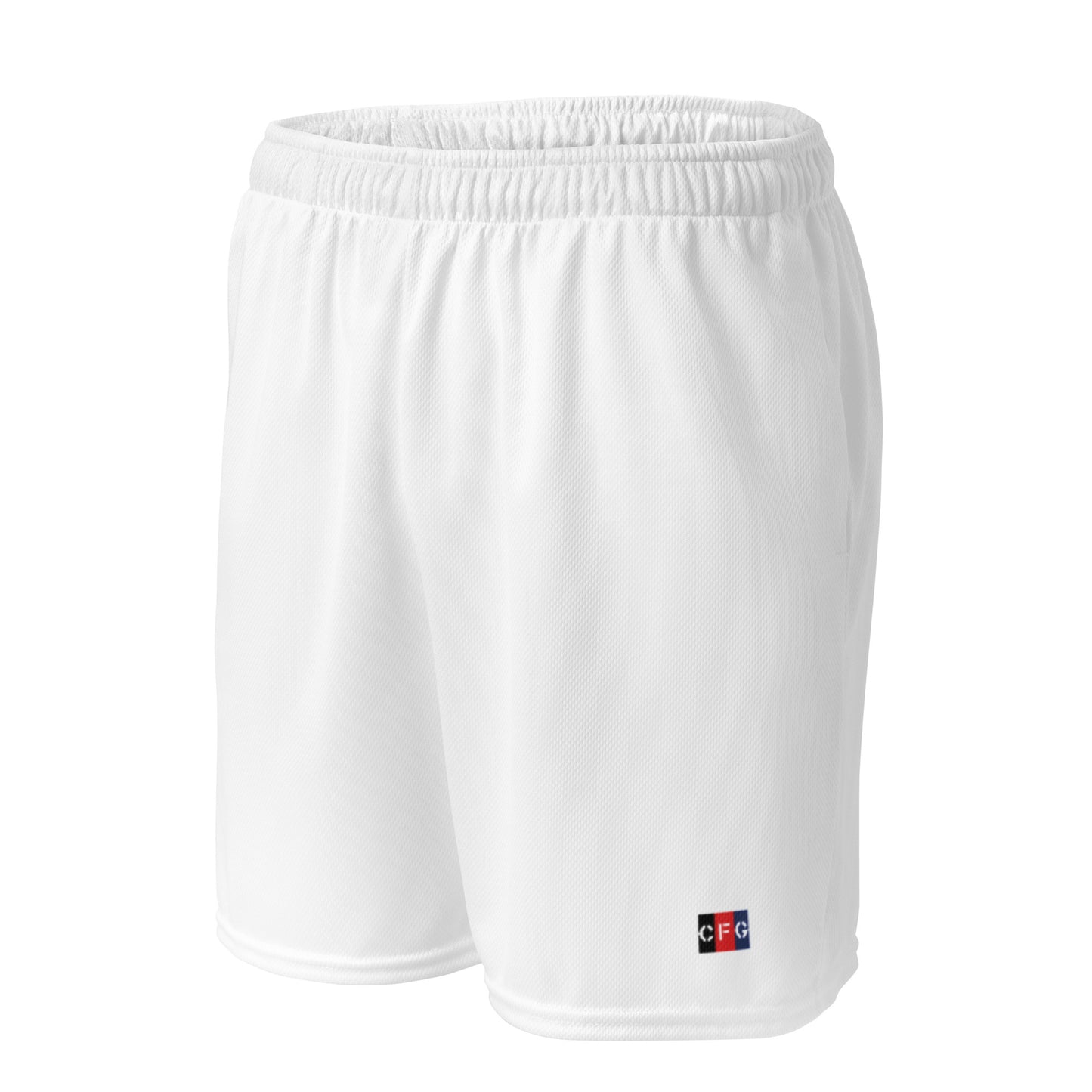 Champion For God - White Mesh Shorts (Logo)