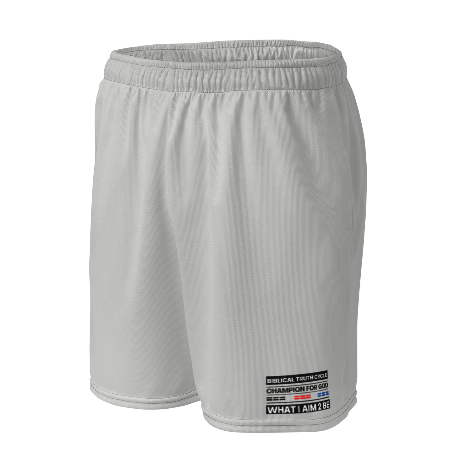 Champion For God - Gray Mesh Shorts (W.I.A.2.B.)