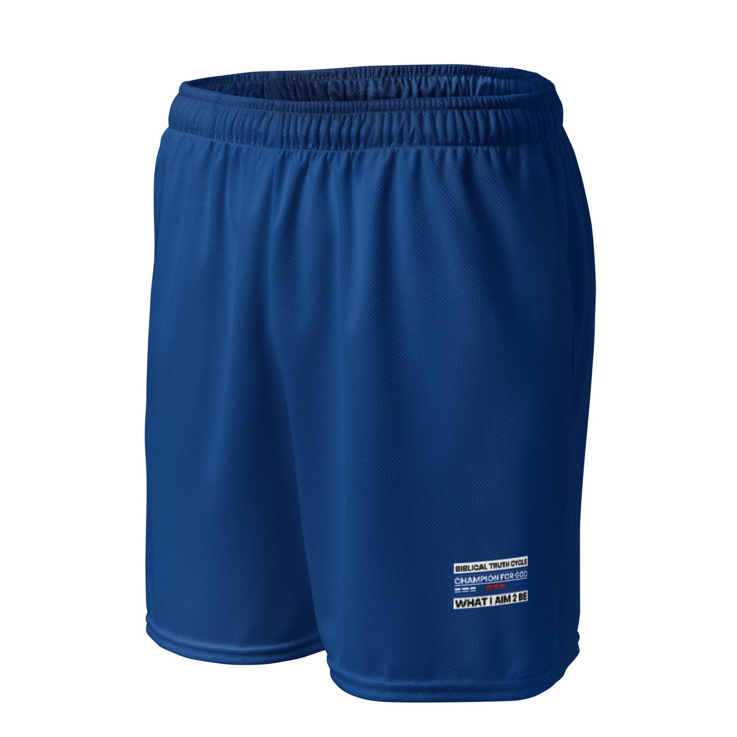 Champion For God - Royal Blue Mesh Shorts  (W.I.A.2.B.)