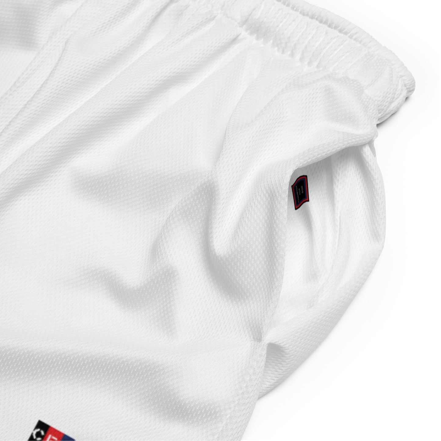 Champion For God - White Mesh Shorts (Logo)