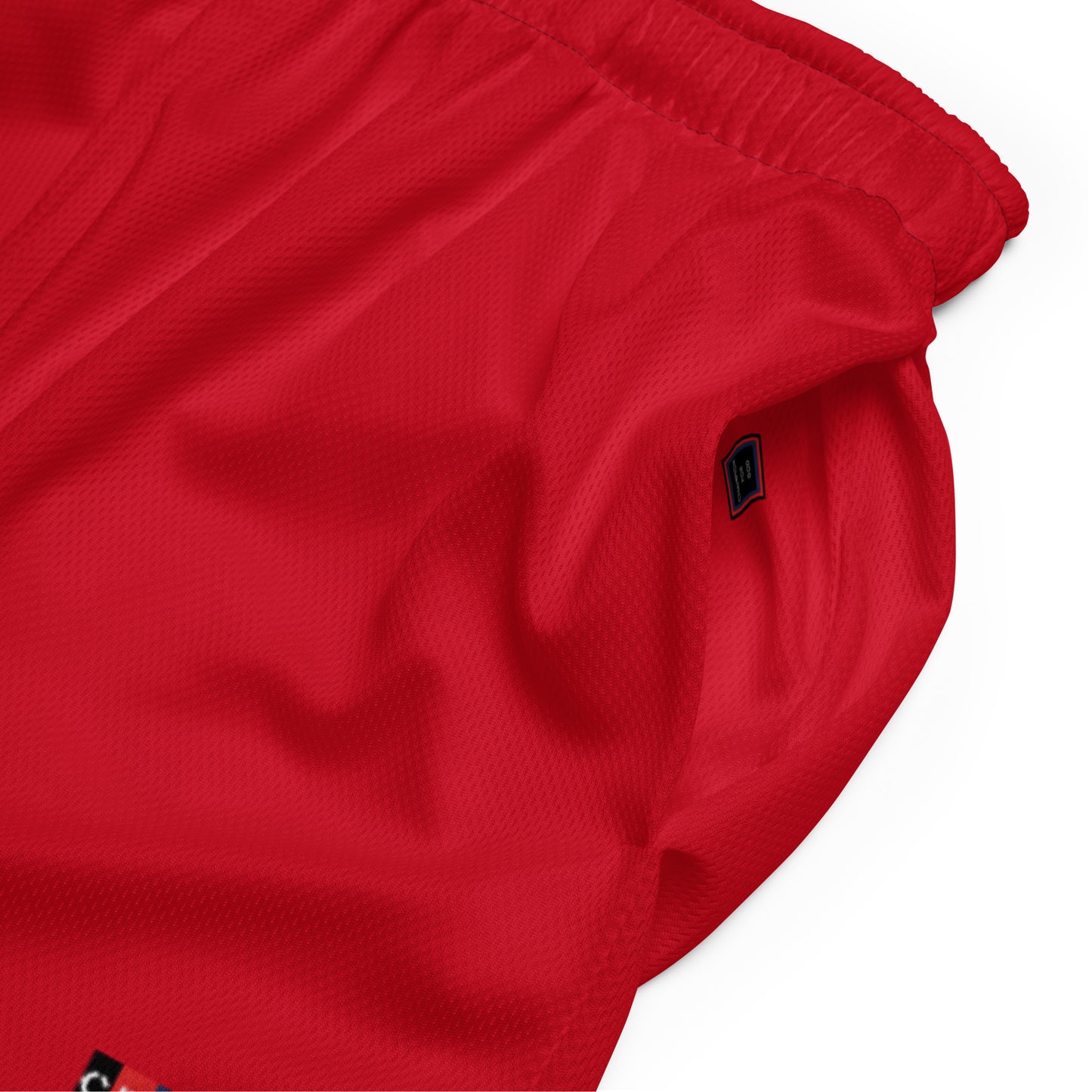 Champion For God - Red Mesh Shorts (Logo)