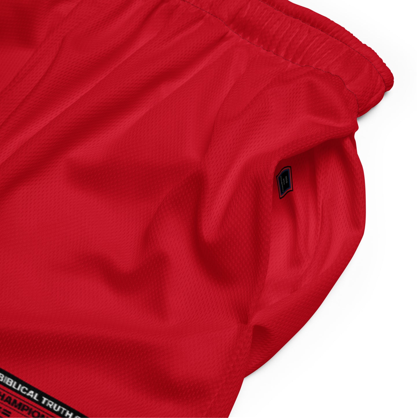 Champion For God - Red Mesh Shorts (W.I.A.2.B.)