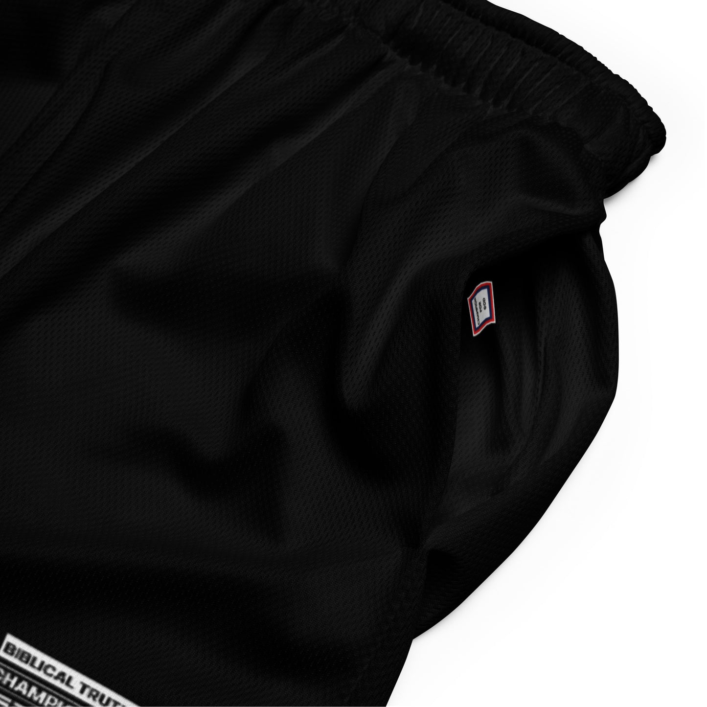 Champion For God - Black Mesh Shorts (W.I.A.2.B.)