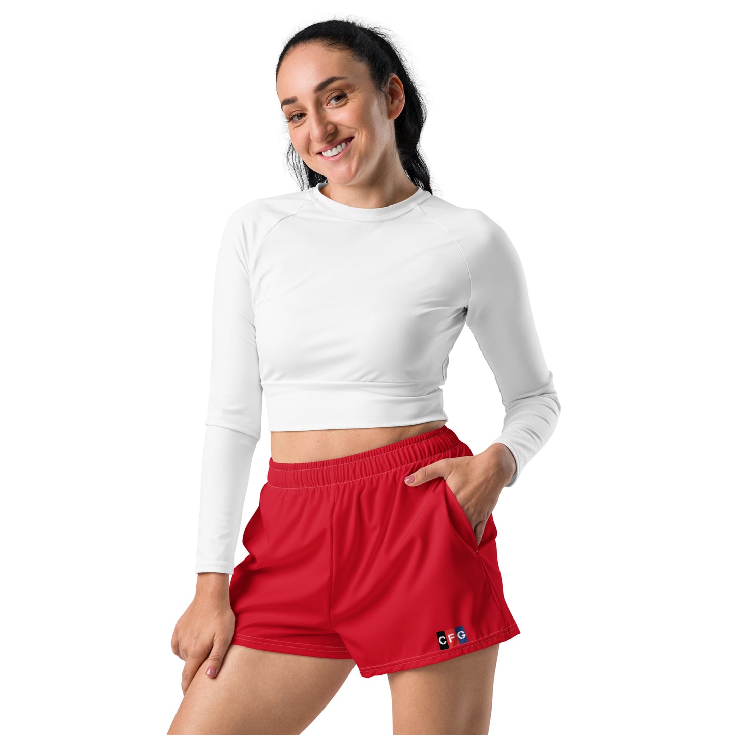 Champion For God - Ladies Athletic Shorts (Logo)