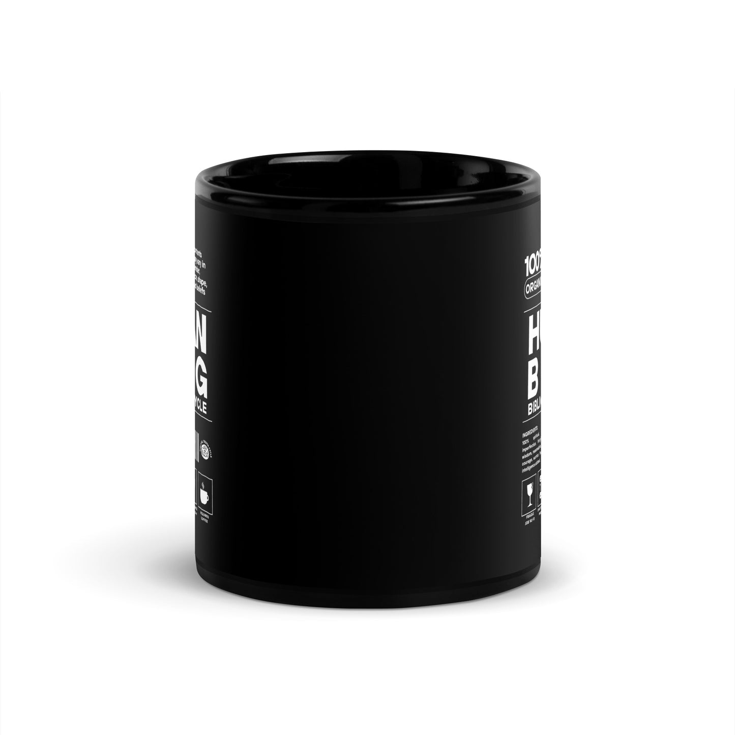 Biblical Truth Cycle - Black Glossy Mug 11oz (Human Being)