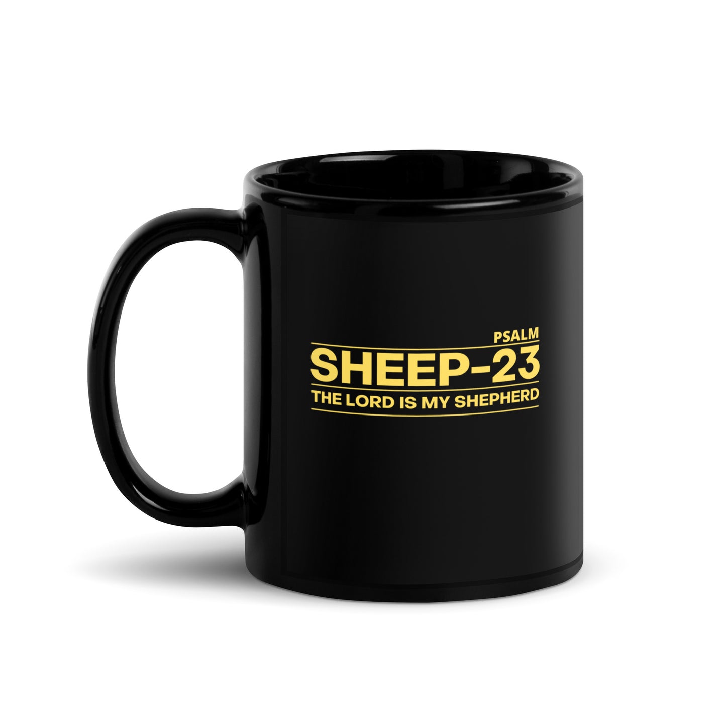 Sheep 23 - Black Glossy Mug