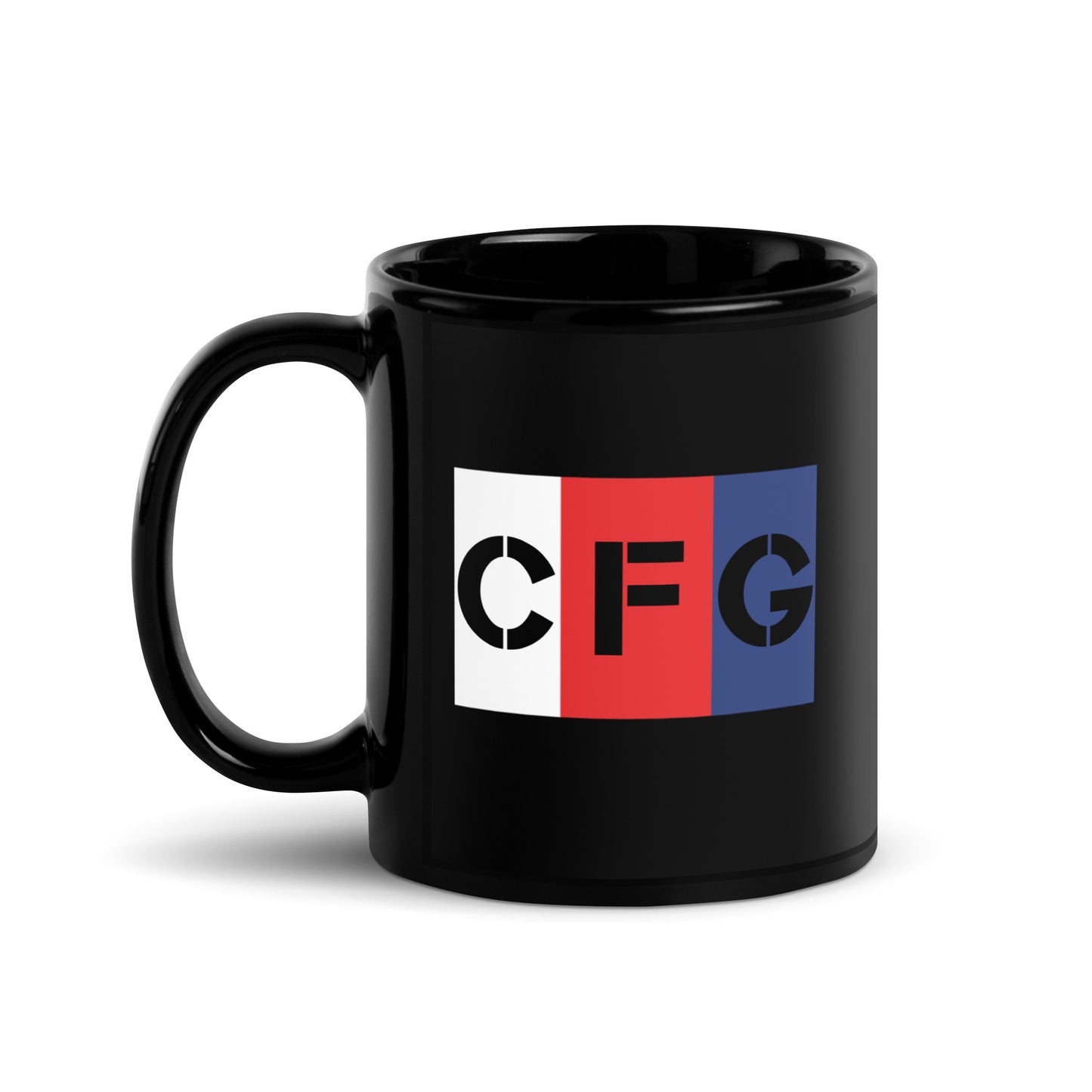 Champion For God - Black Mug 11oz (Logo)