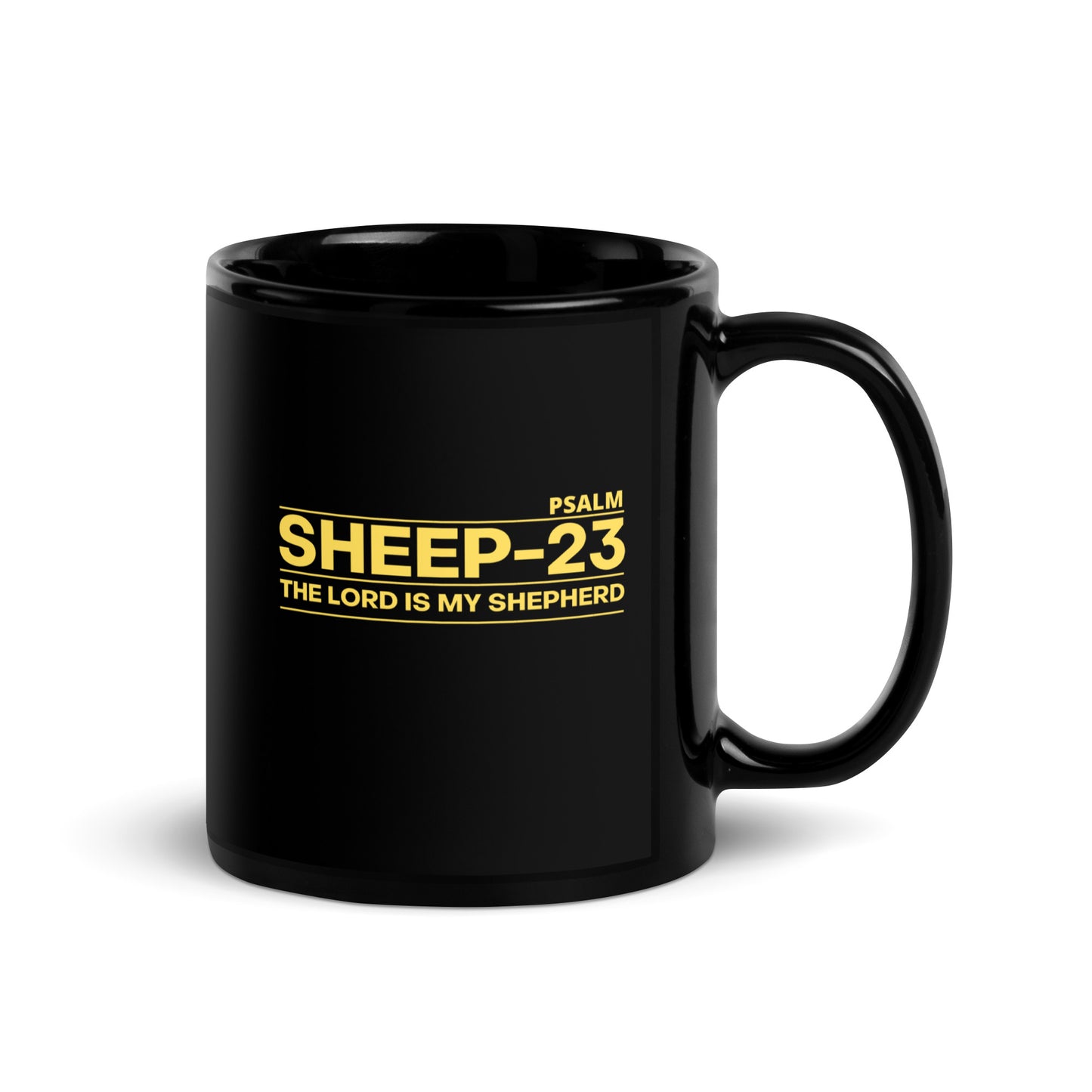 Sheep 23 - Black Glossy Mug