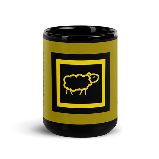 Sheep 23 - Black Sheep 23 Black Mug 15oz (Logo)