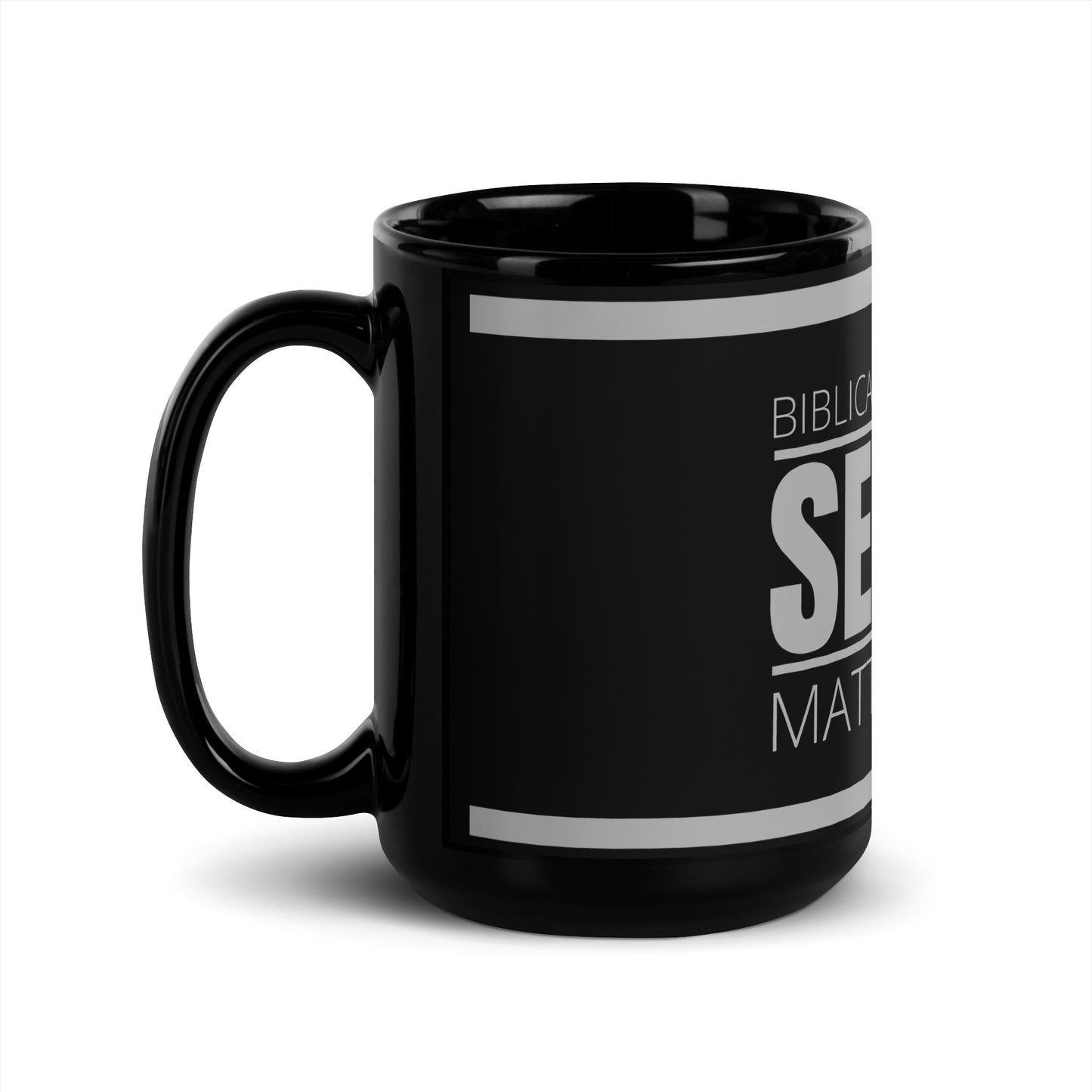 Biblical Truth Cycle - Black Glossy Mug 15oz (Seeker)