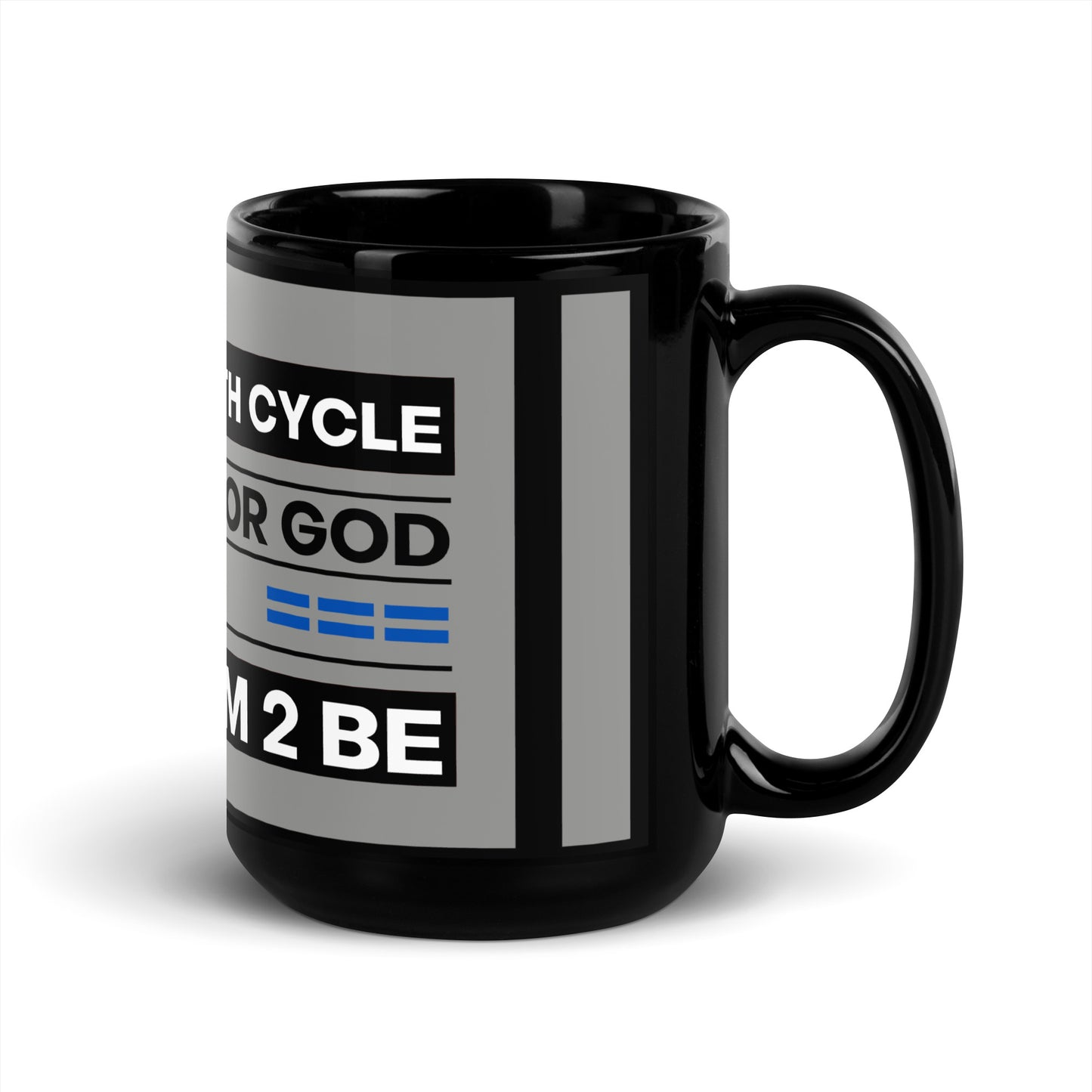 Champion For God Black Mug (15 oz)