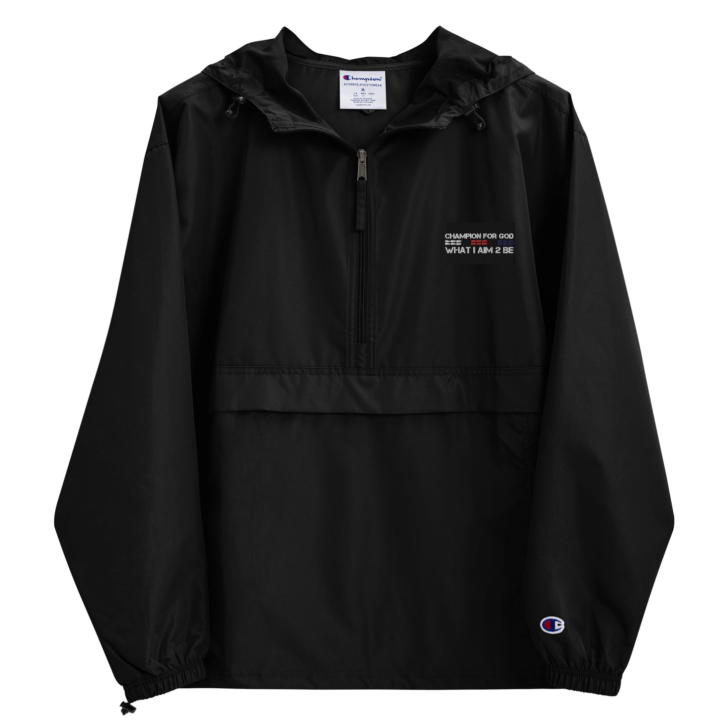 Champion For God - Embroidered Champion Packable Jacket