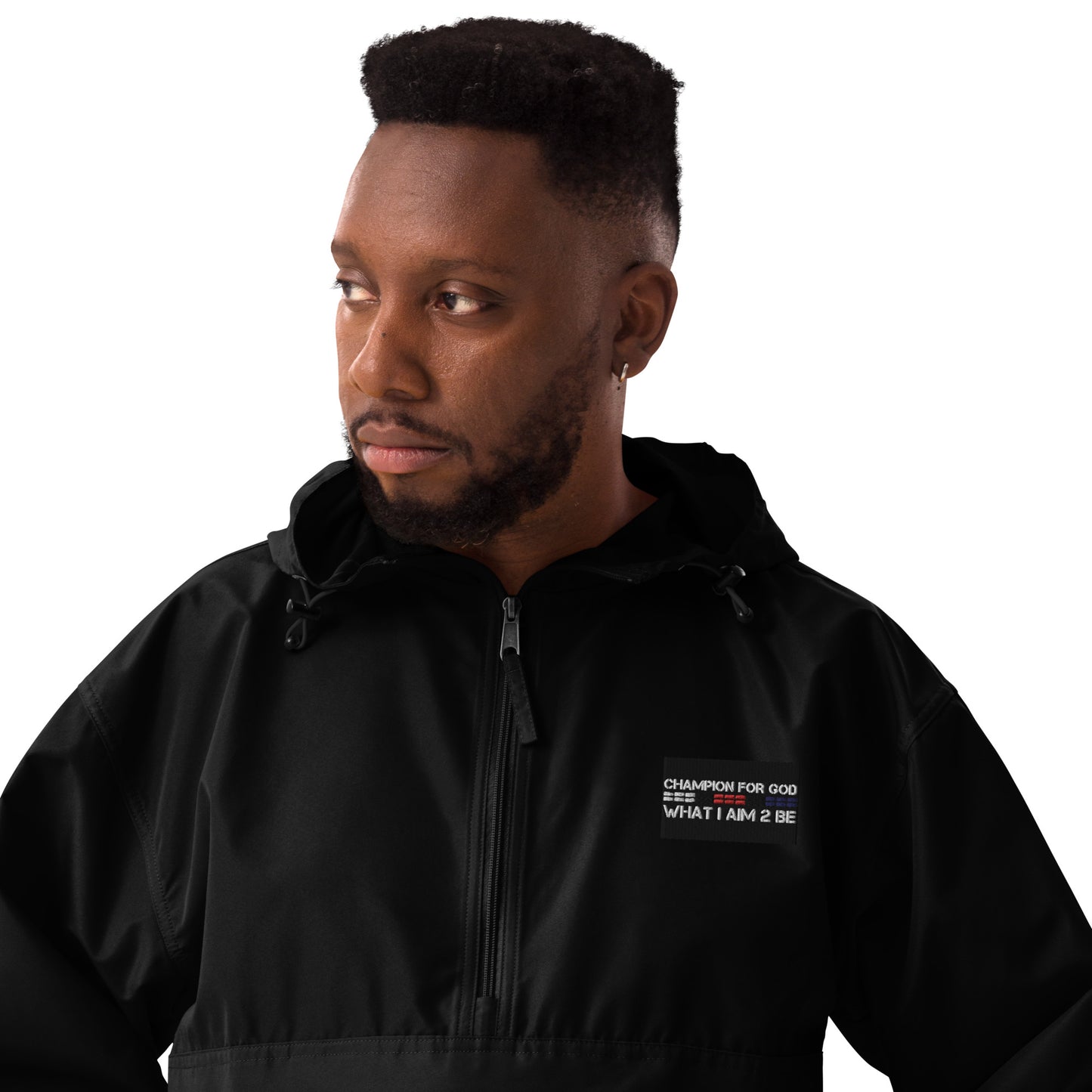 Champion For God - Embroidered Champion Packable Jacket