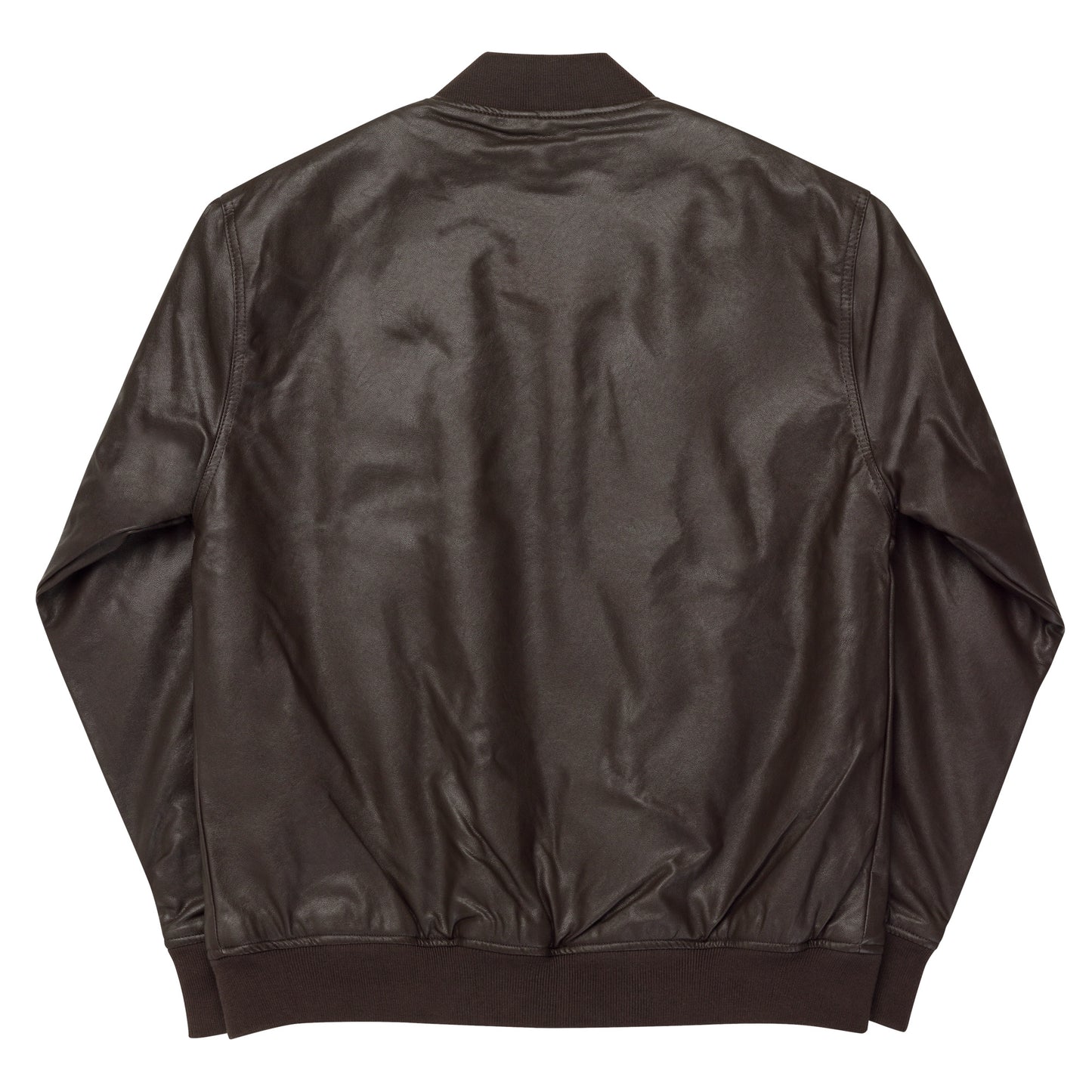 Biblical Truth Cycle - Brown Leather Bomber Jacket (Logo-NoSlo)