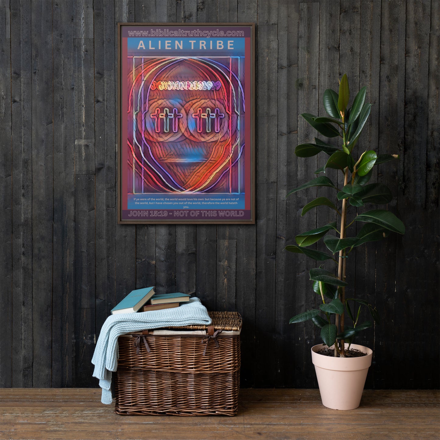 Biblical Truth Cycle - Framed Canvas (Alien Tribe)