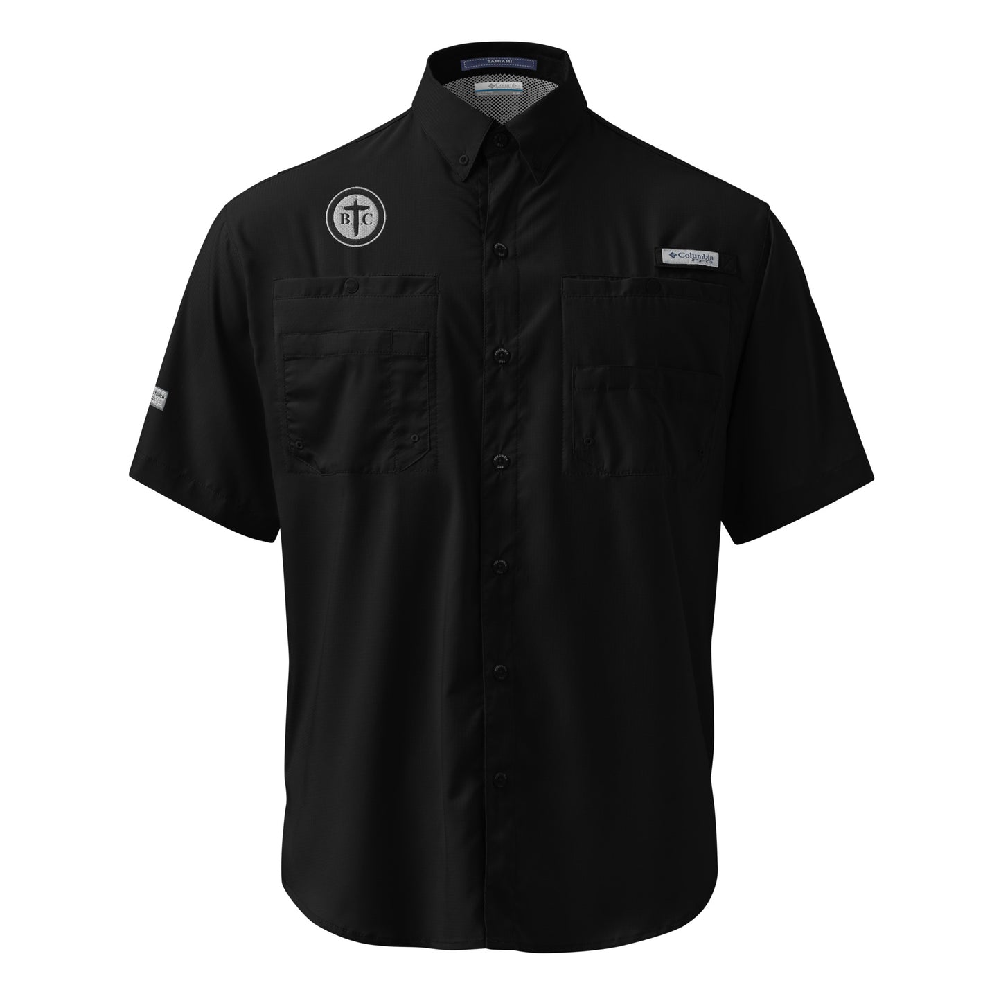 Biblical Truth Cycle - Men’s Columbia Short Sleeve Button Shirt (Logo II)