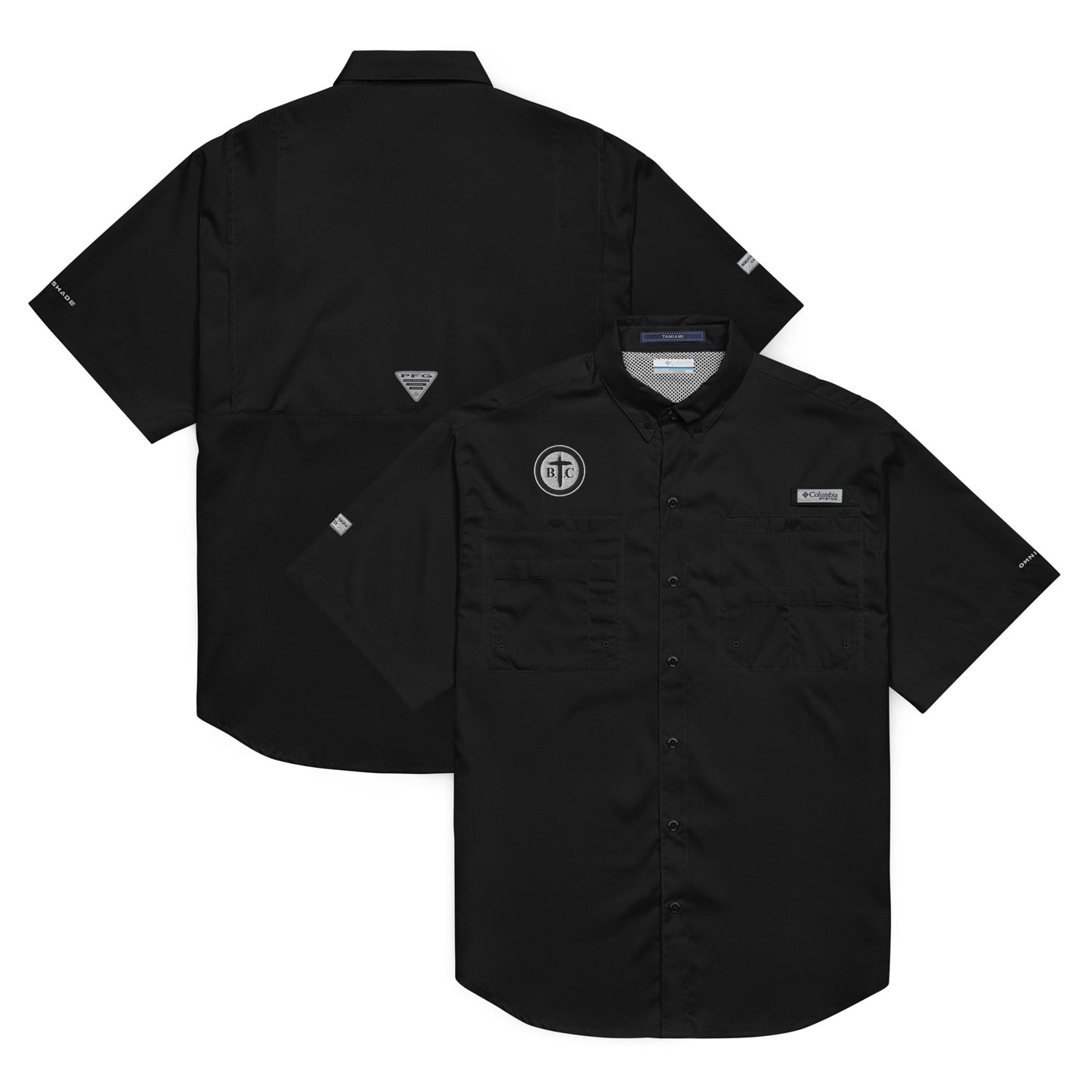 Biblical Truth Cycle - Men’s Columbia Short Sleeve Button Shirt (Logo II)