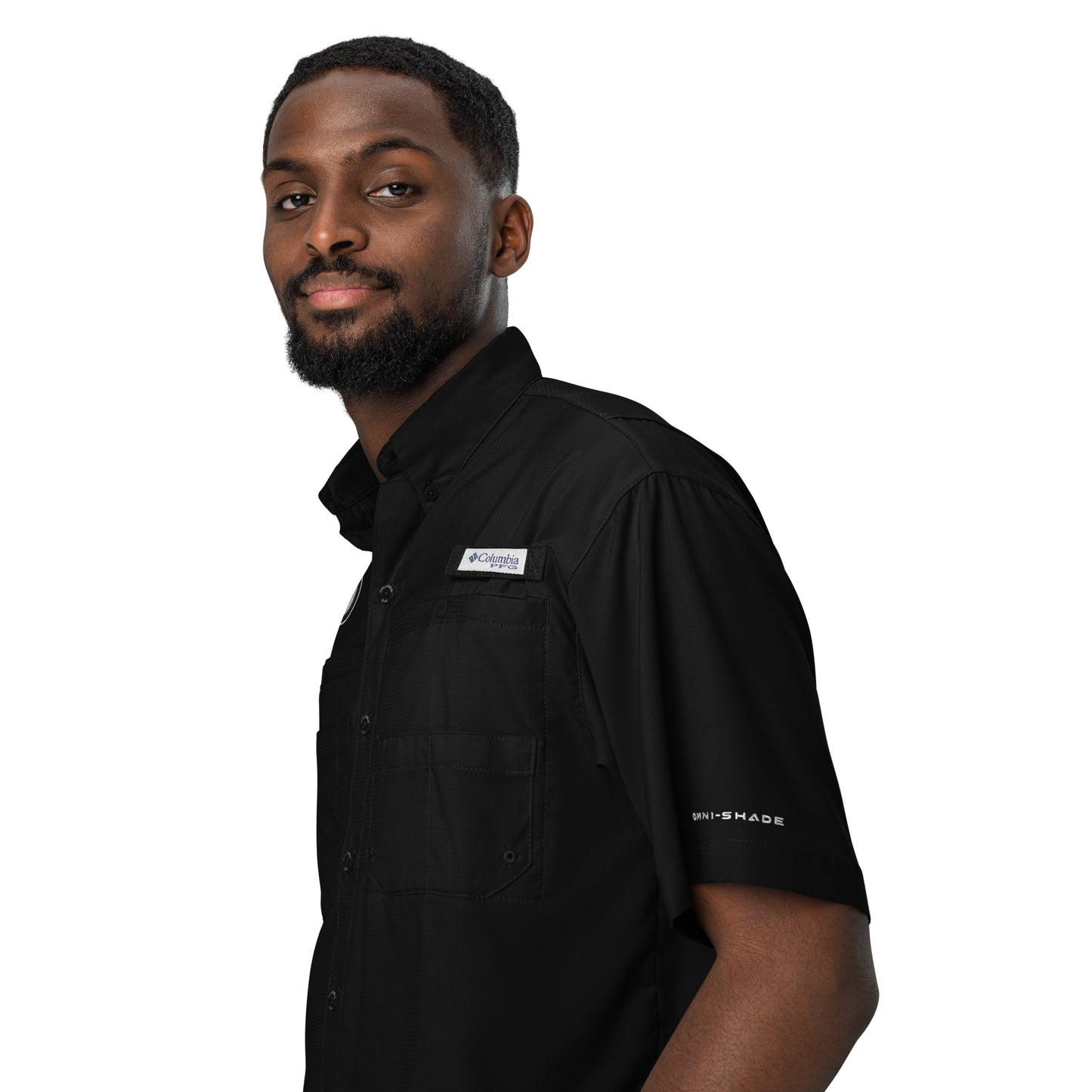 Biblical Truth Cycle - Men’s Columbia Short Sleeve Button Shirt (Logo II)