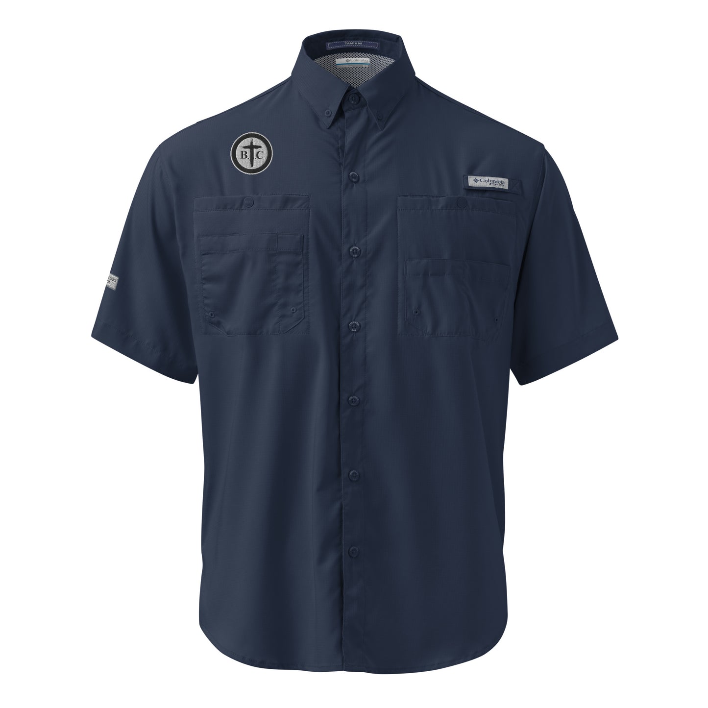 Biblical Truth Cycle - Men’s Columbia Short Sleeve Button Shirt (Logo II)