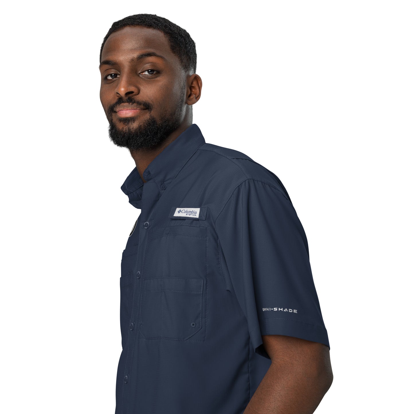 Biblical Truth Cycle - Men’s Columbia Short Sleeve Button Shirt (Logo II)