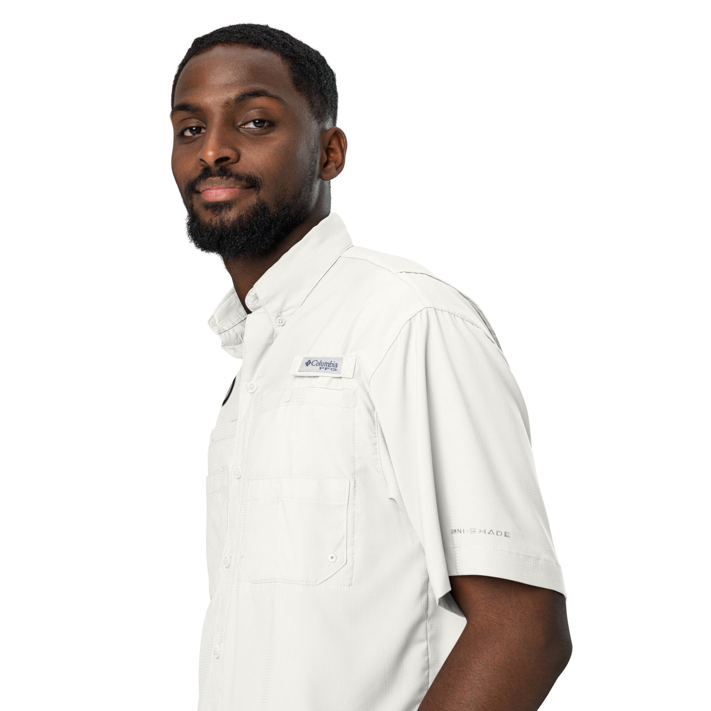 Biblical Truth Cycle - Men’s Columbia Short Sleeve Button Shirt (Logo II)