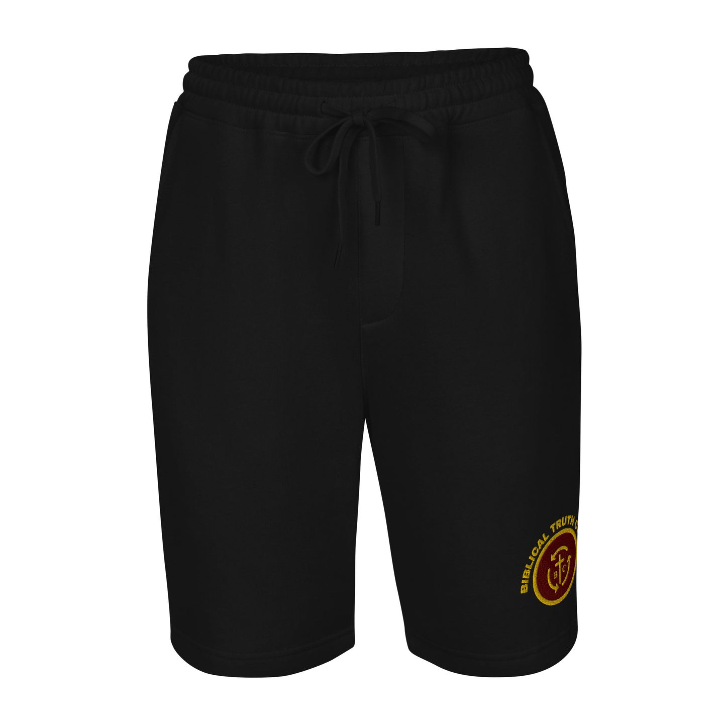 Biblical Truth Cycle - Embroidered Fleece Shorts (Logo-NoSlo)