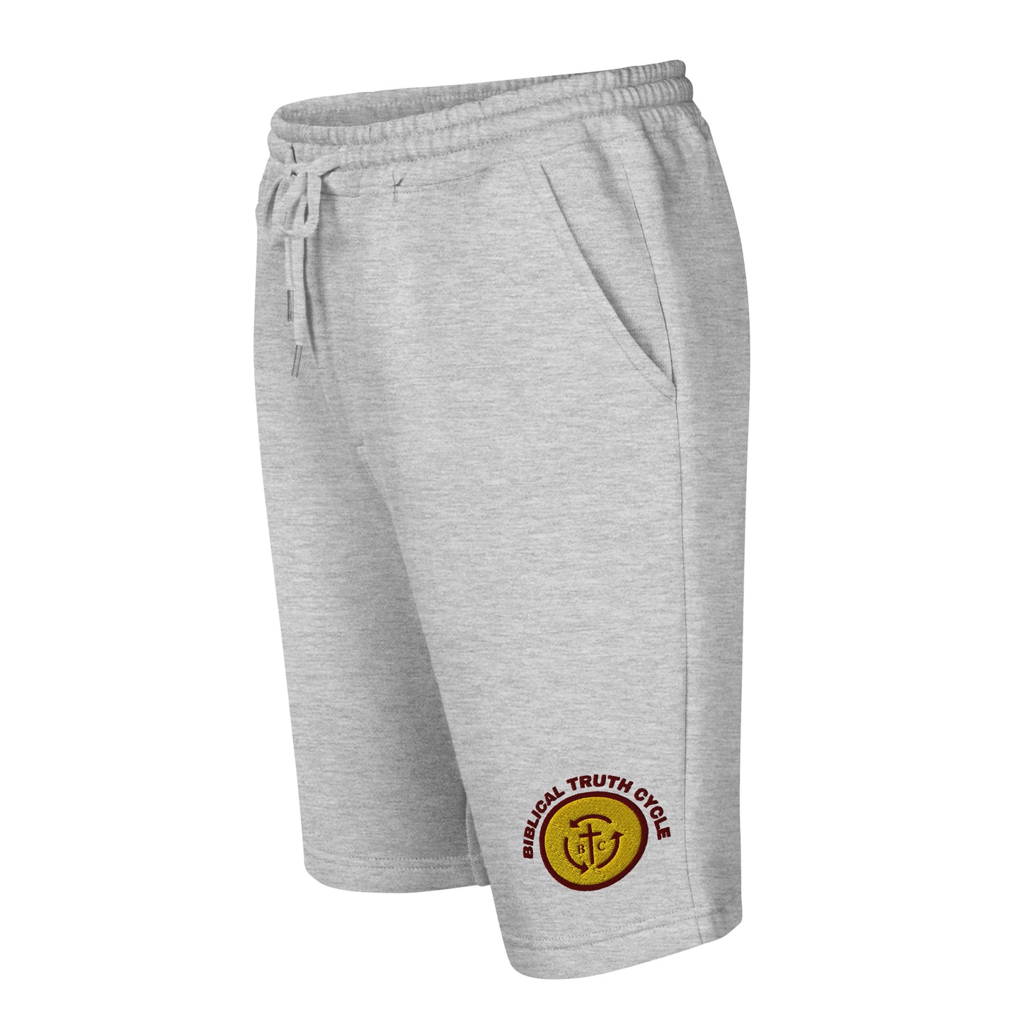 Biblical Truth Cycle - Embroidered Fleece Shorts (Logo-NoSlo)