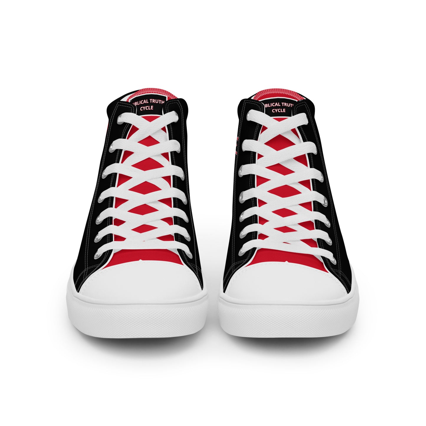 Biblical Truth Cycle - Men’s High Top Canvas Shoes (Verse-John 3:16)