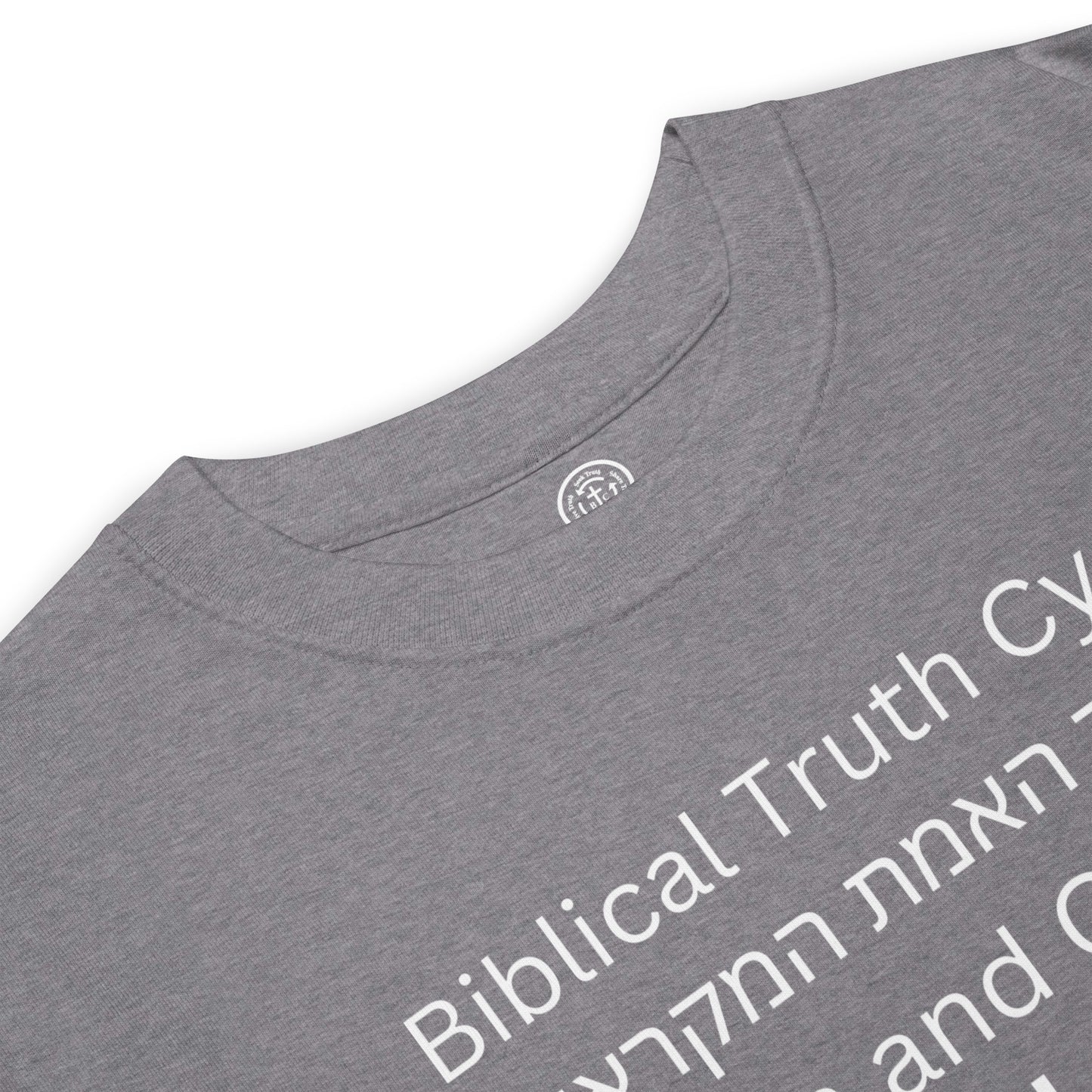 Biblical Truth Cycle - Men's Heavyweight T-Shirt (Hebrew Print)